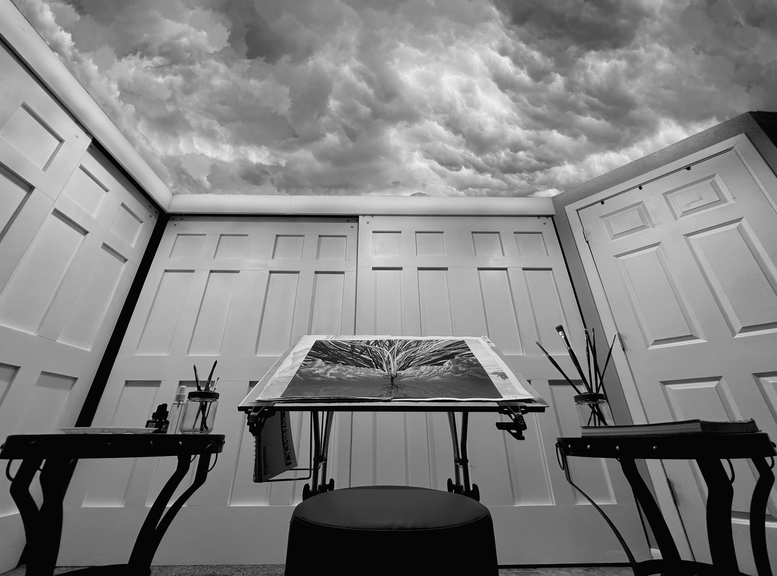 'The Studio',
Photoshop, 14" x 10", 2025