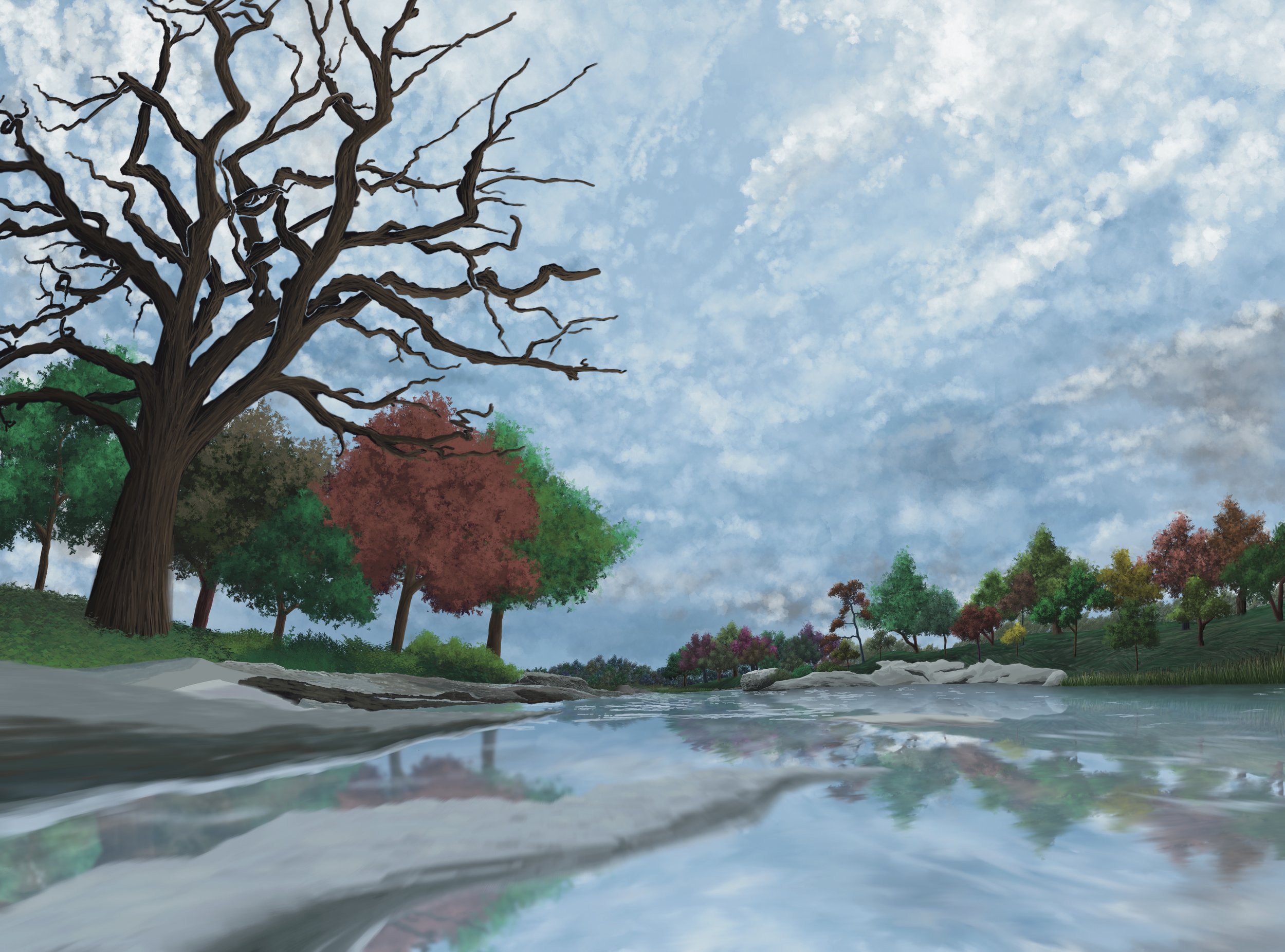 'Taking Things As They Are'
digital painting, 27” x 20”, 2024