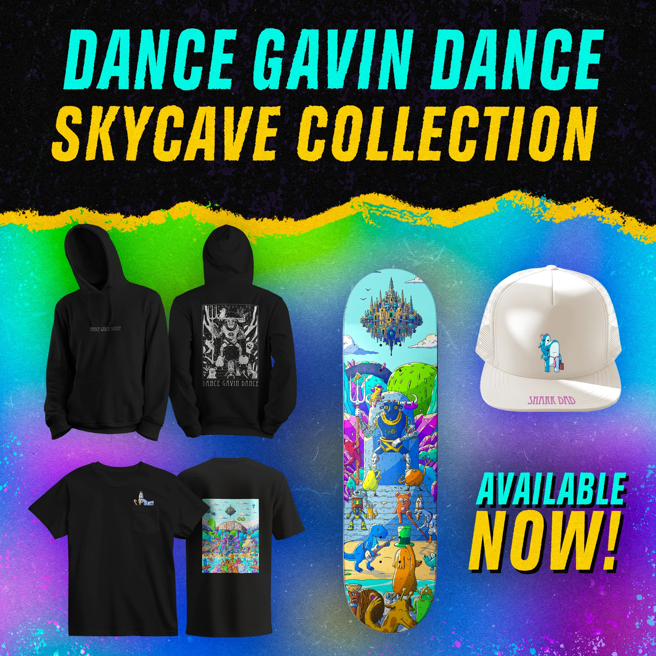 Dance Gavin Dance x Skycave Merch Collection