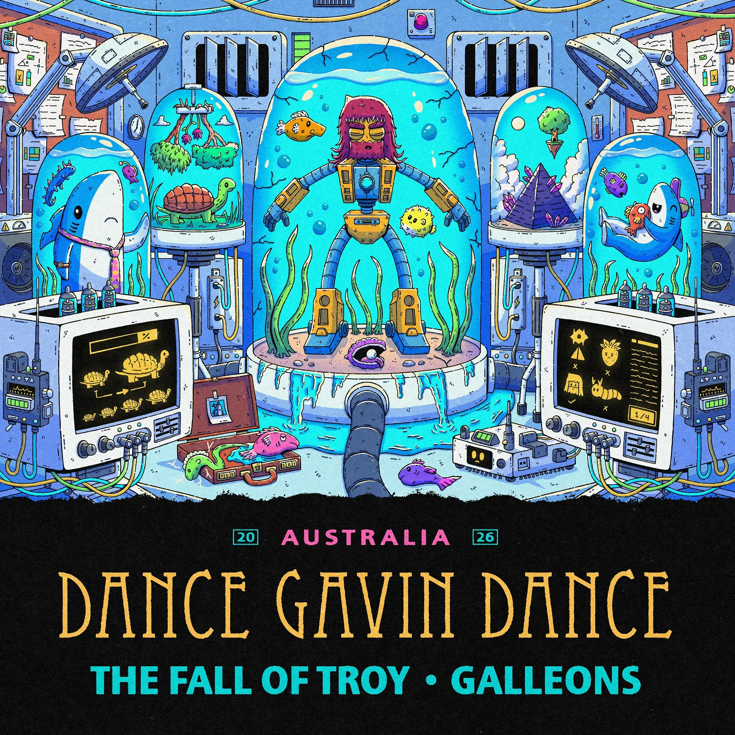 Dance Gavin Dance 2026 Australia Tour Materials