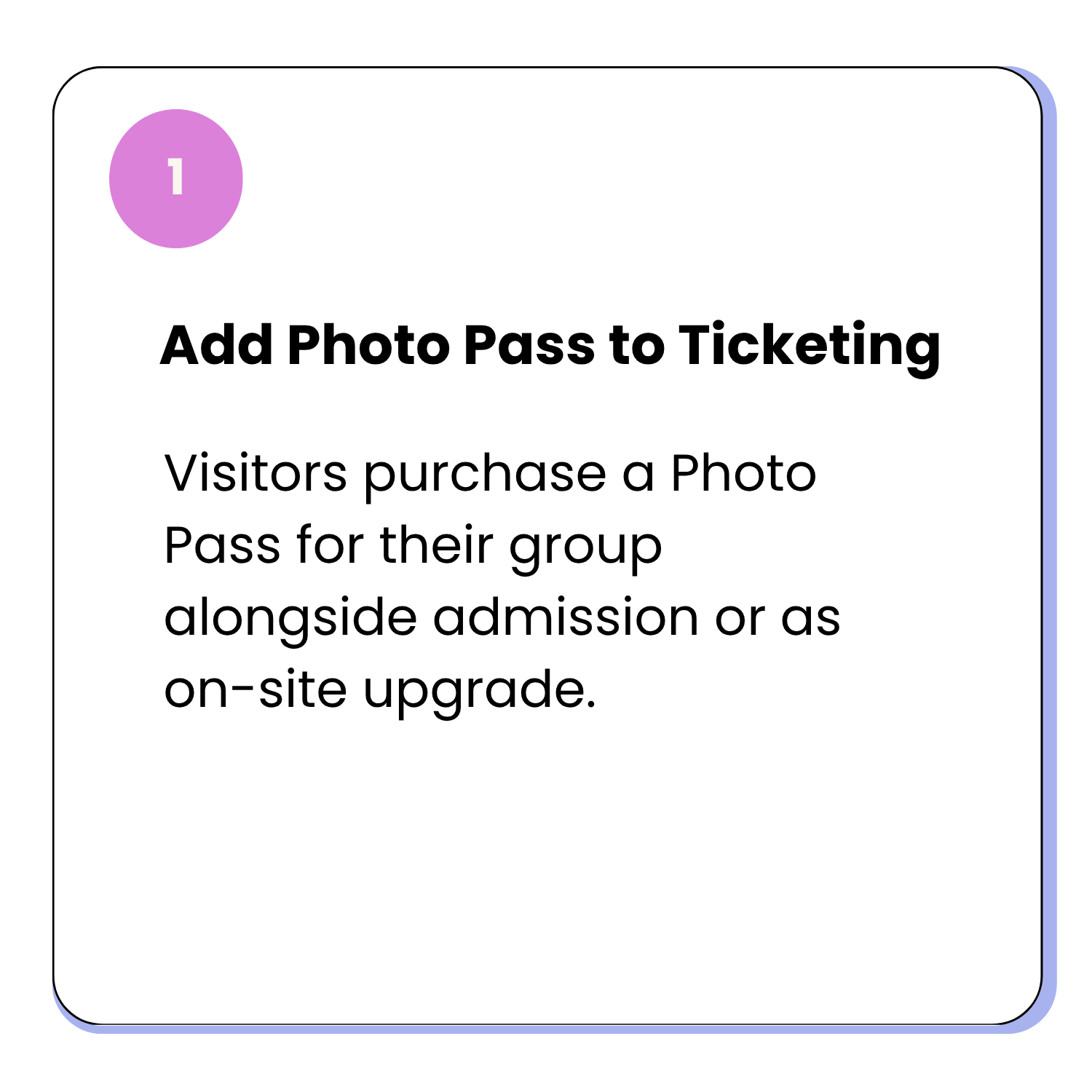 Add Photo Pass to Ticketing