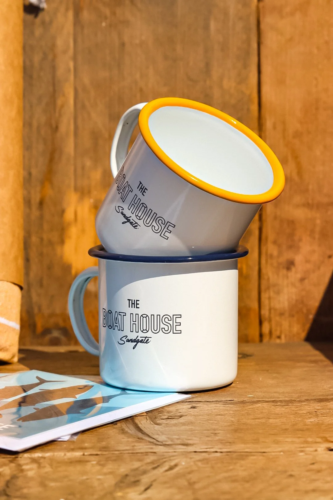 Boat House Enamel Camping Mug
