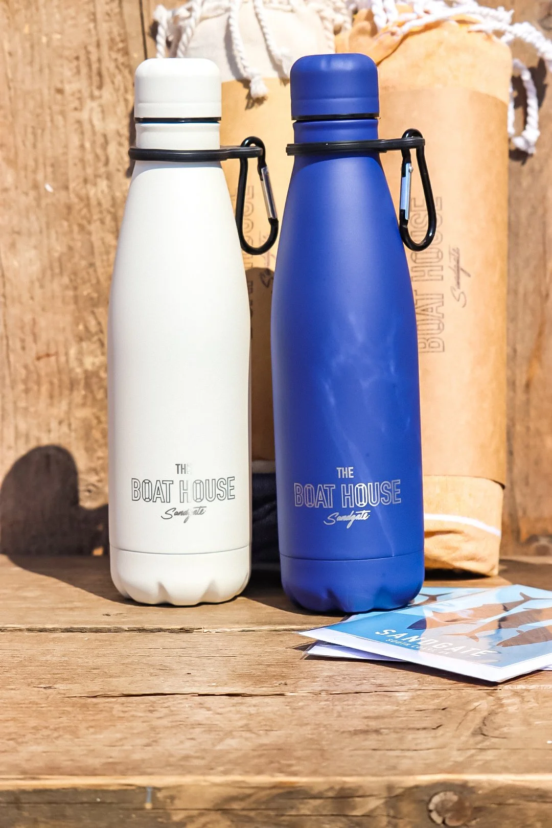 Boat House 500ml refillable bottle with carabiner