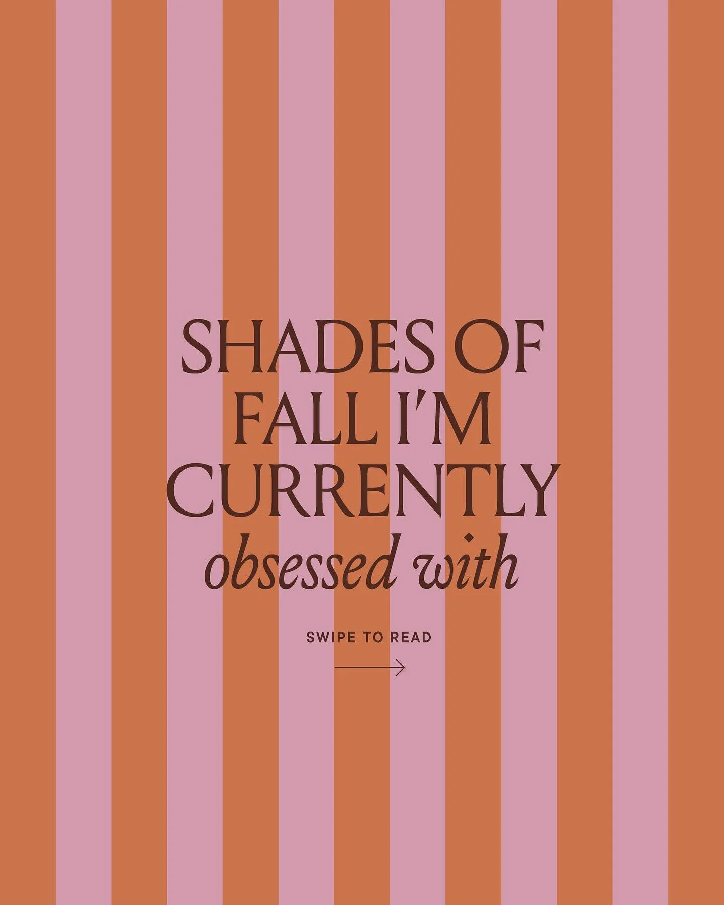 41 days until FALL but who&rsquo;s counting?!! 

Bring on all the fall colors, wearing layers and no more shorts (yuck), and bumping with my little pumpkin. 

Which fall shade is your favorite?