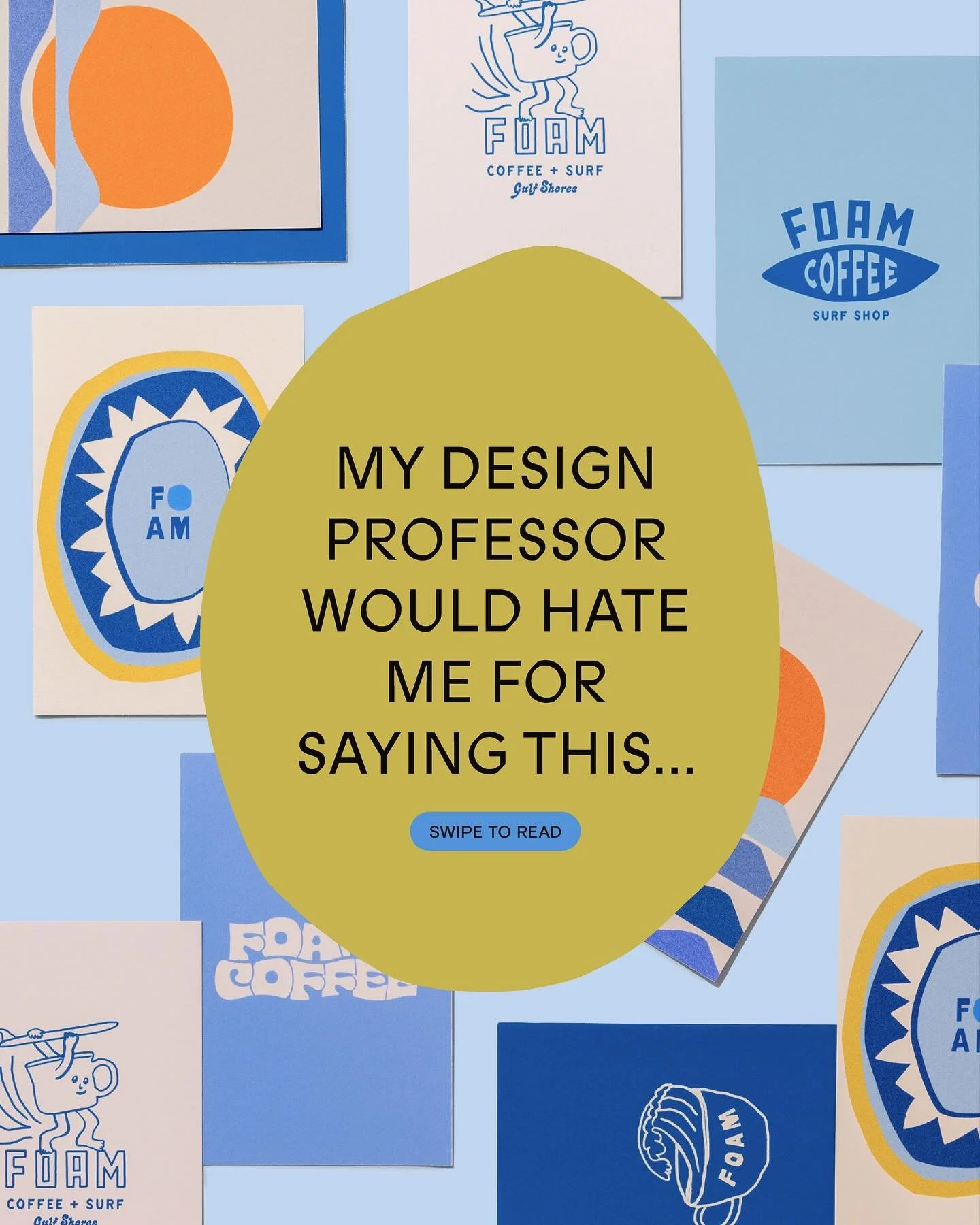 Design professor, pls don&rsquo;t come at me. 

But I just don&rsquo;t think EvErYtHiNg has to be *vector*. 

I&rsquo;m unleashing some of my hottest takes on what design school didn&rsquo;t teach me, and I want you to be in on it.&nbsp;

&rarr; Four
