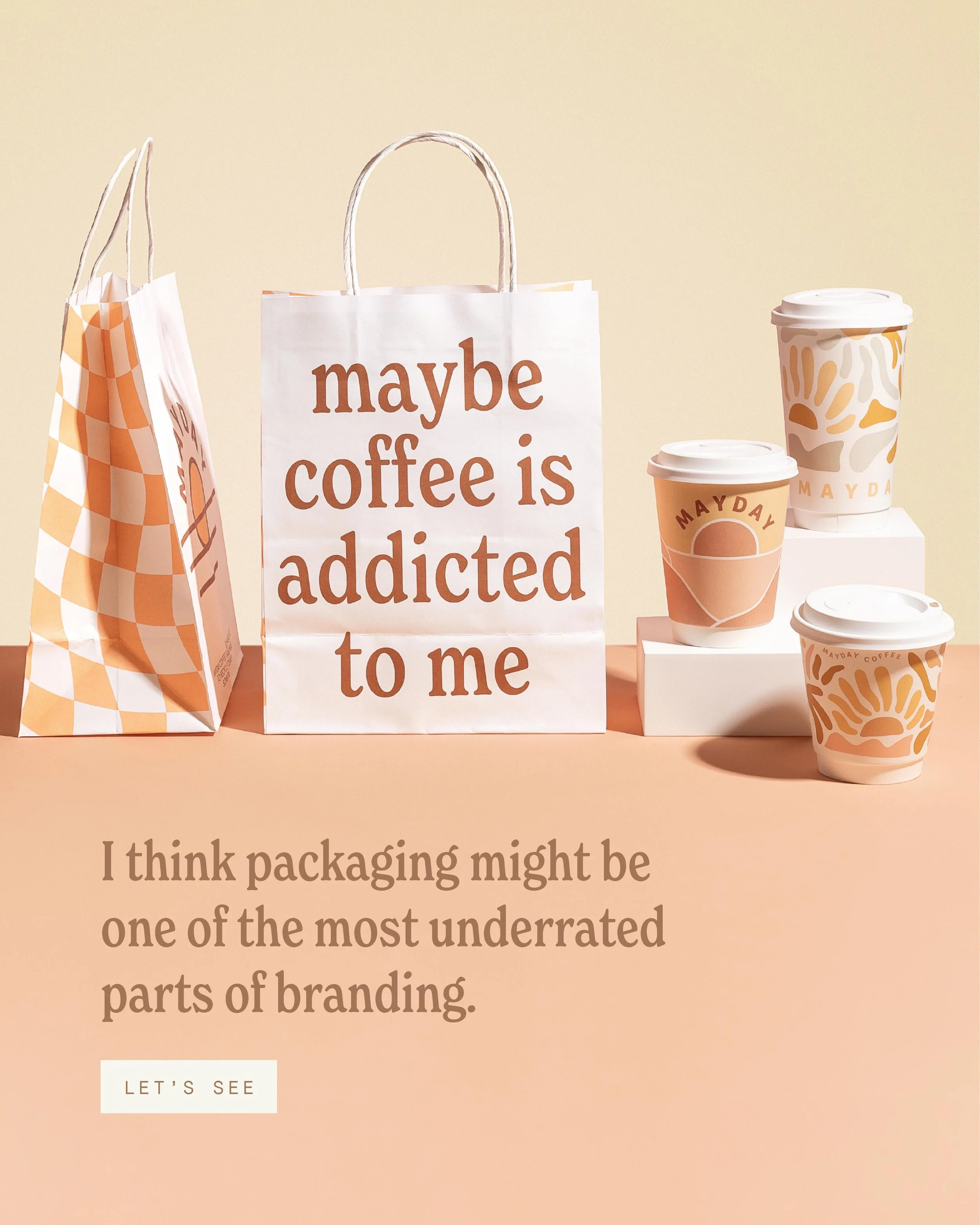 I justtttt love when packaging becomes part of the brand experience instead of just a place for a logo.

I love branding so much (obvi&hellip; I built an entire business around it 😂), but a logo can only take a brand so far.

When @maydaycoffeeshop 