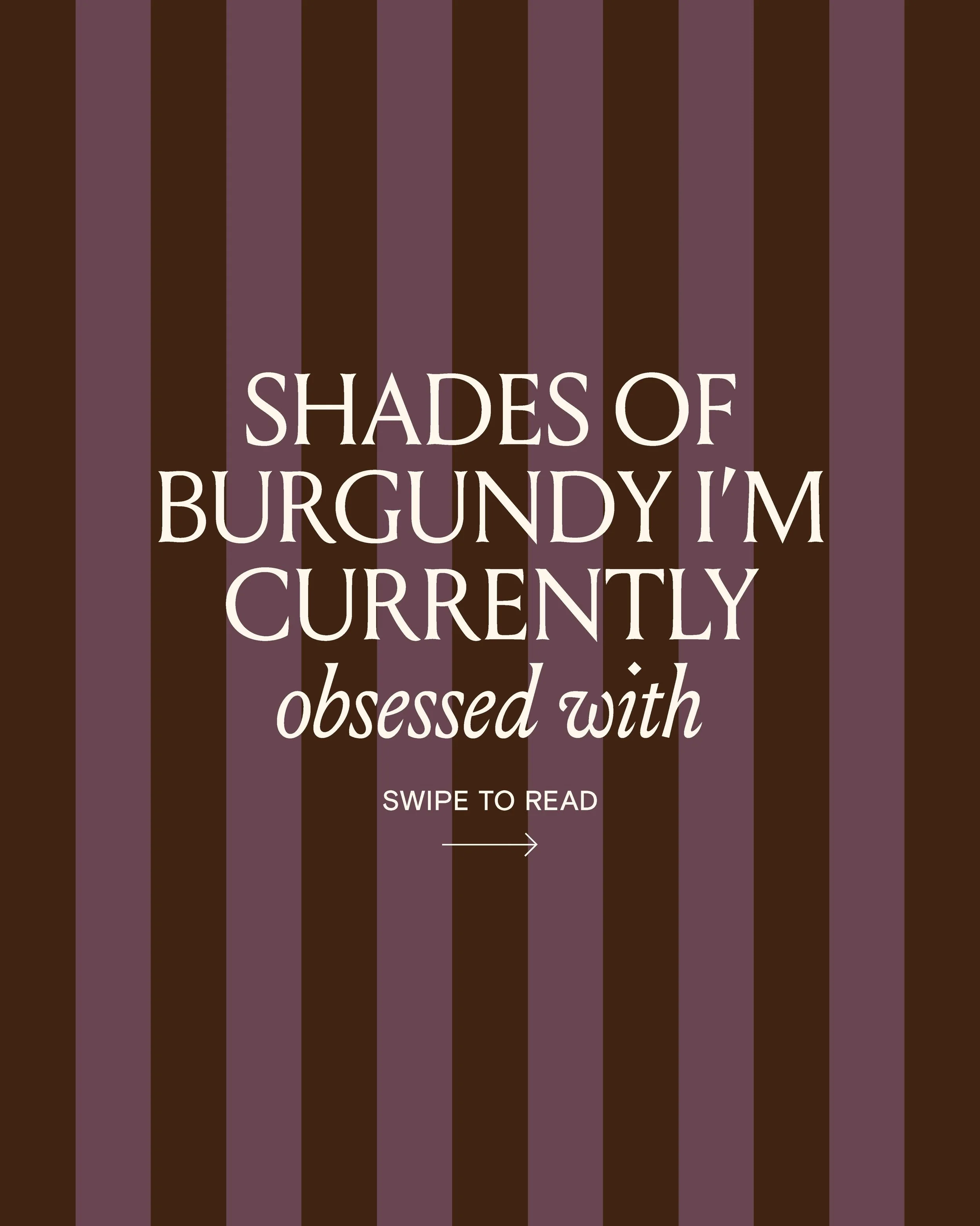 The color I want to literally bathe in this szn&hellip; 

Which shade of burgundy is your fave??? 👇🏼🤎