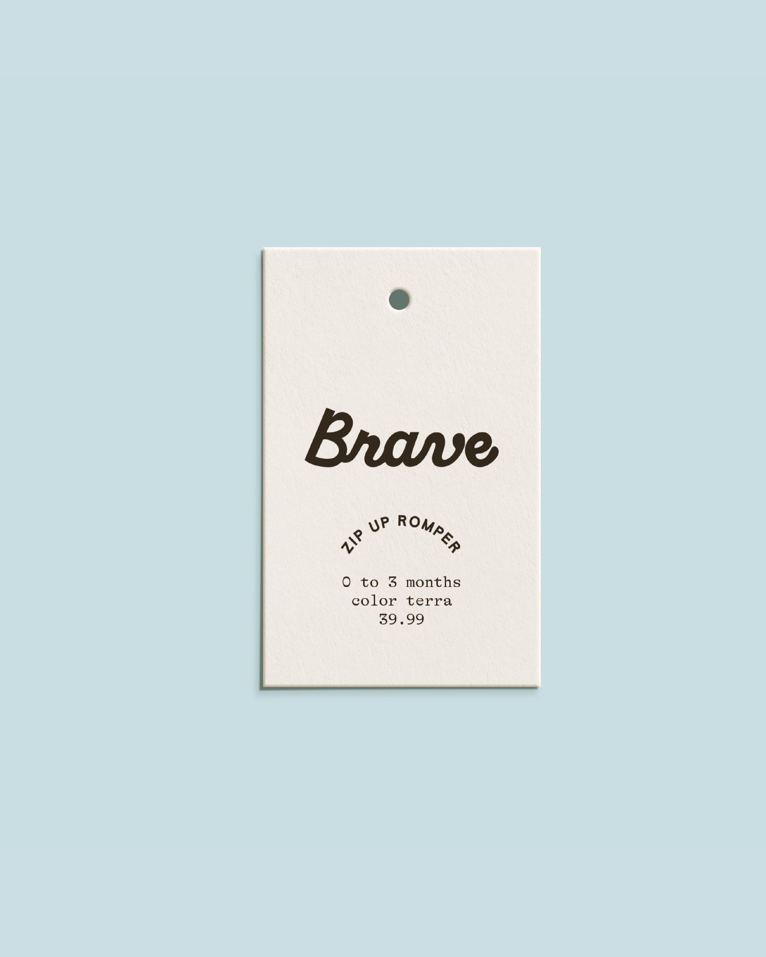 Brave little ones custom hang tag