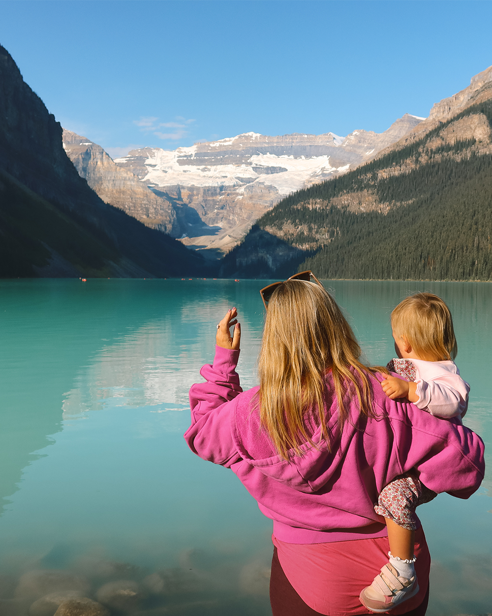 Bri with daughter in Canada