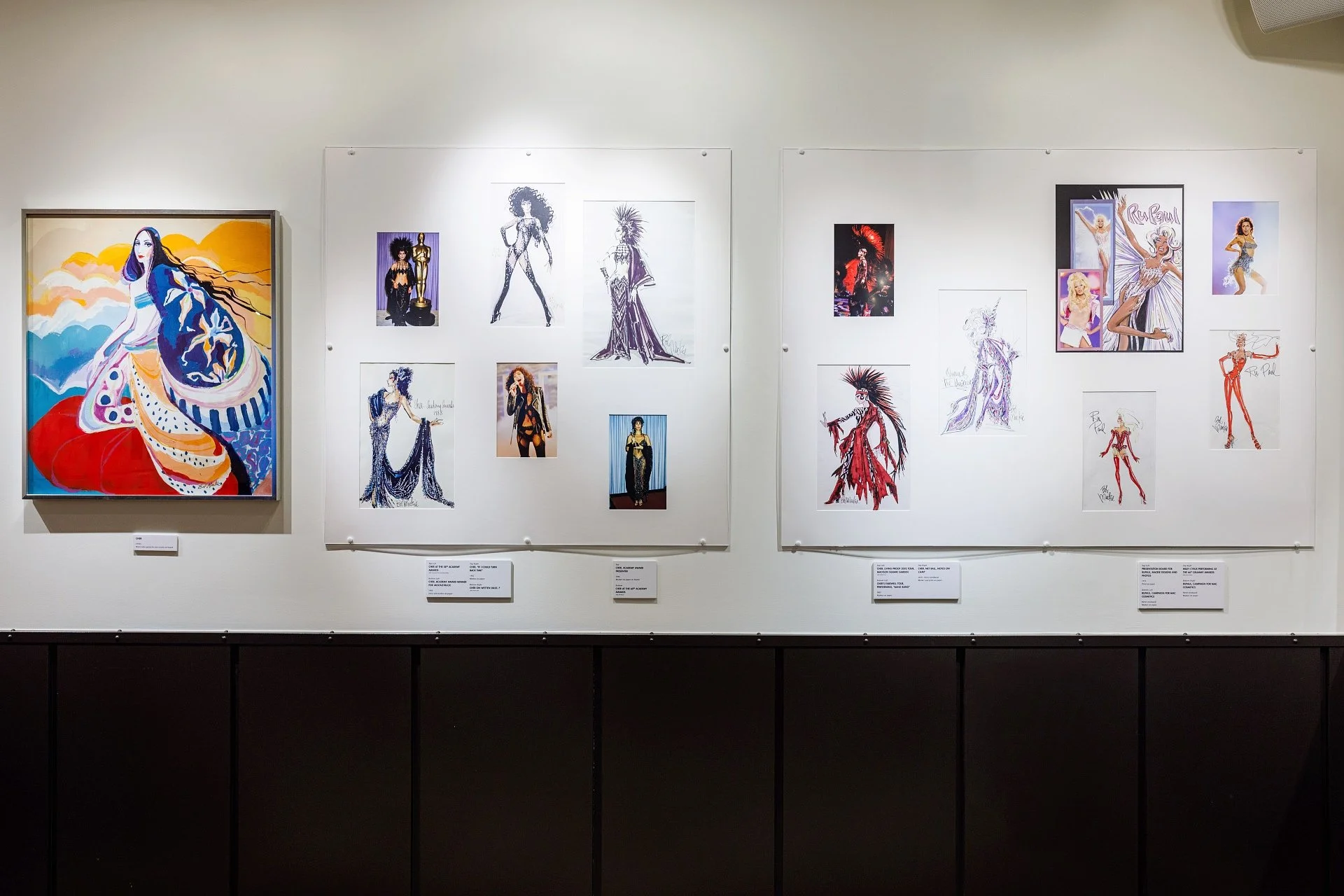 Bob Mackie Exhibit Artwork at Soho Grand Gallery in 2025