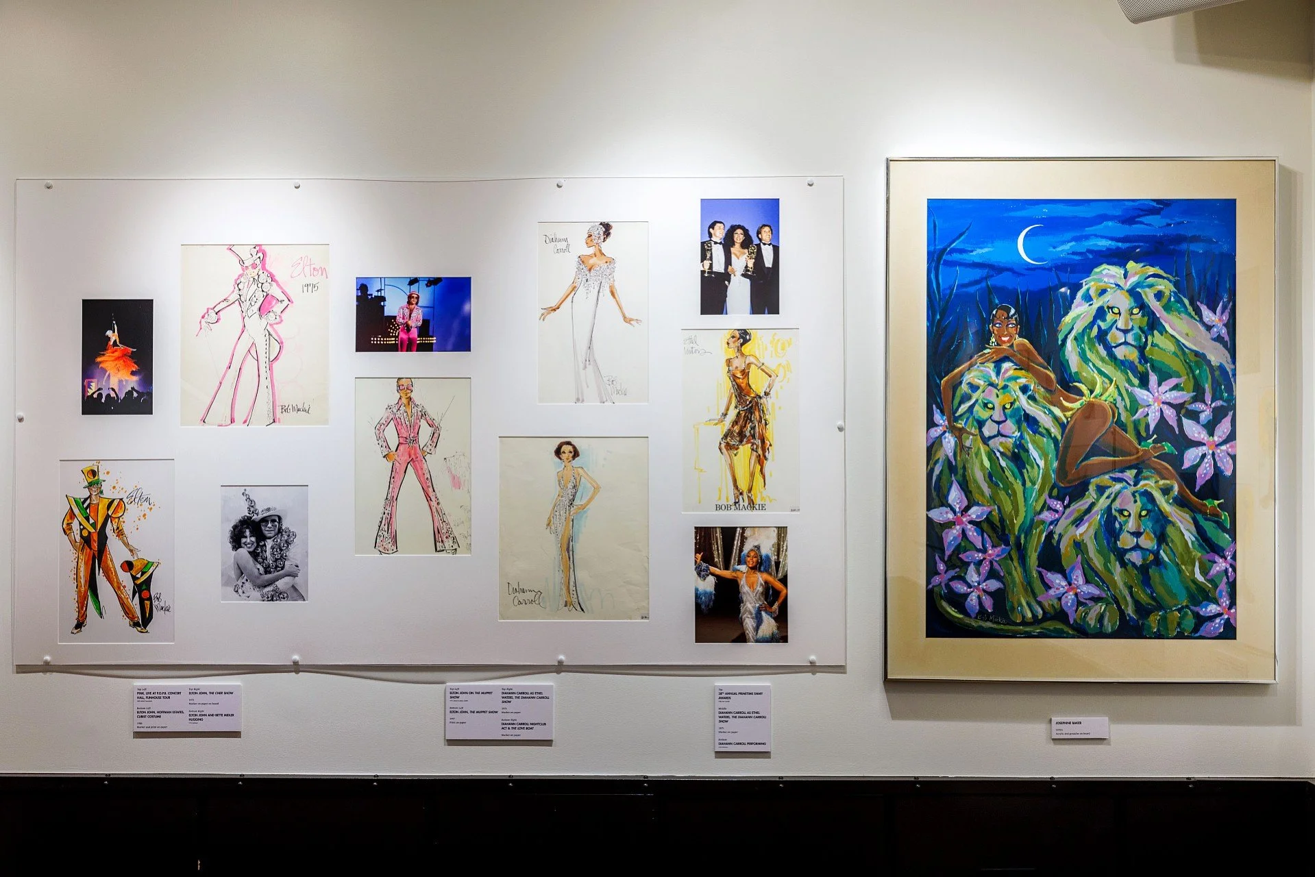Bob Mackie Exhibit Artwork at Soho Grand Gallery in 2025