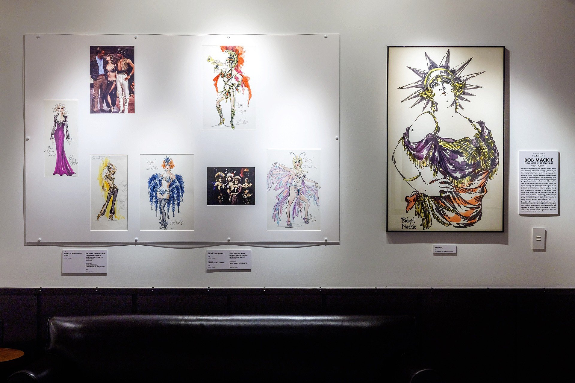 Bob Mackie Exhibit Artwork at Soho Grand Gallery in 2025