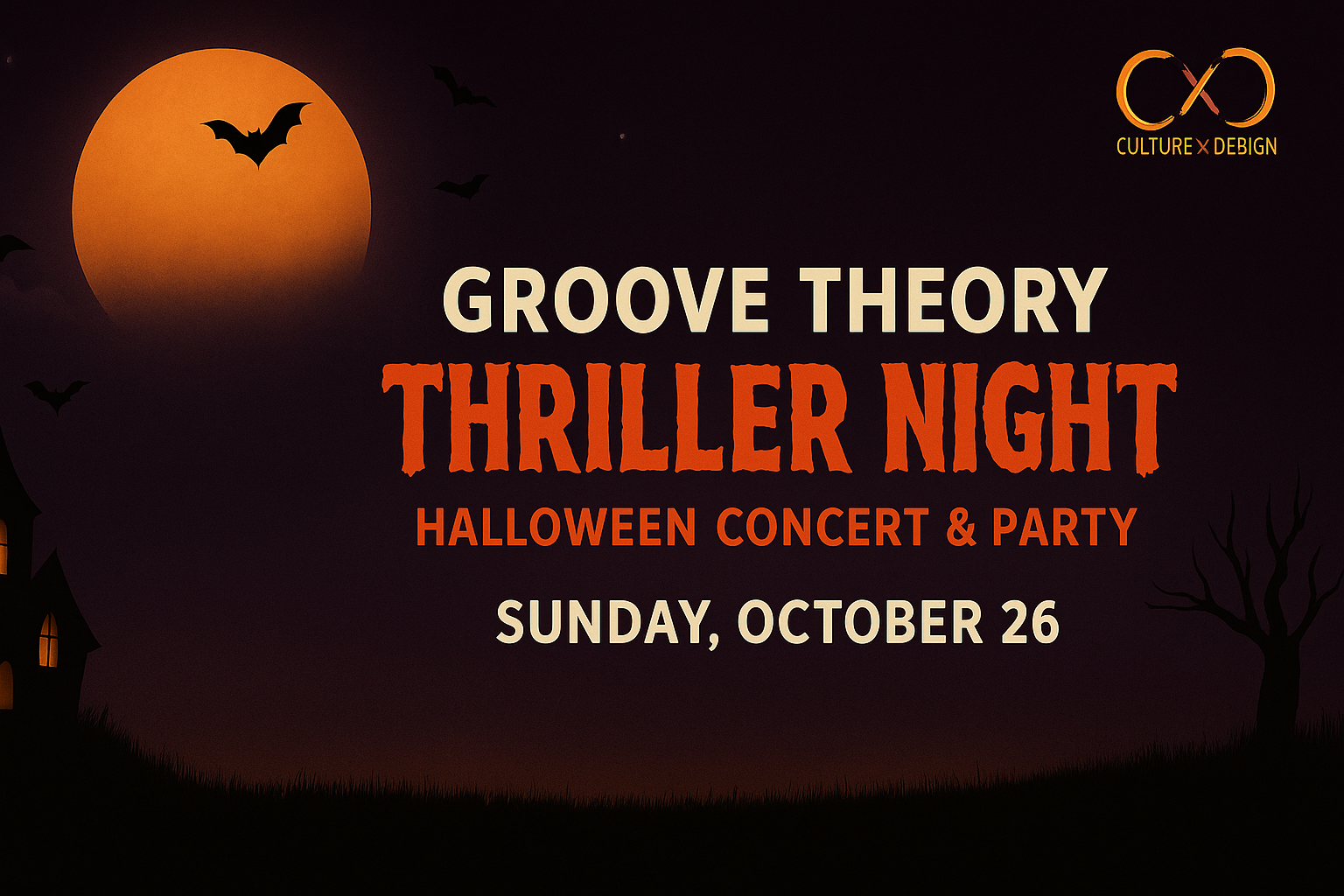 Groove Theory presents: Thriller Night! A Halloween Concert + Party