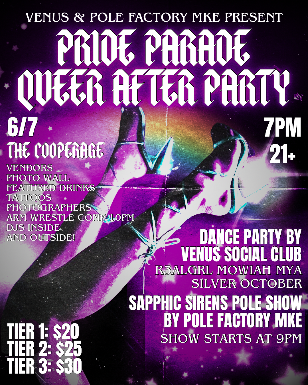 Venus and Pole Party present Pride Parade Afterparty