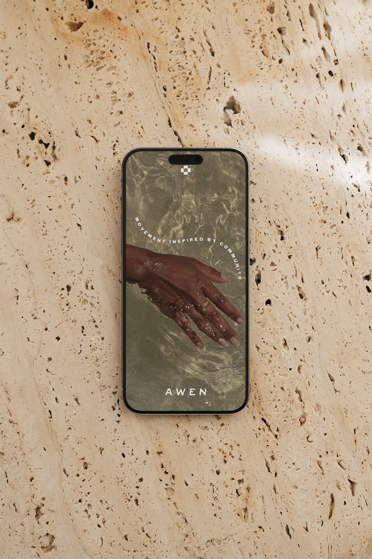 Mockup of Social Media Instagram Stories for Awen Pilates in Topanga, custom branding and design