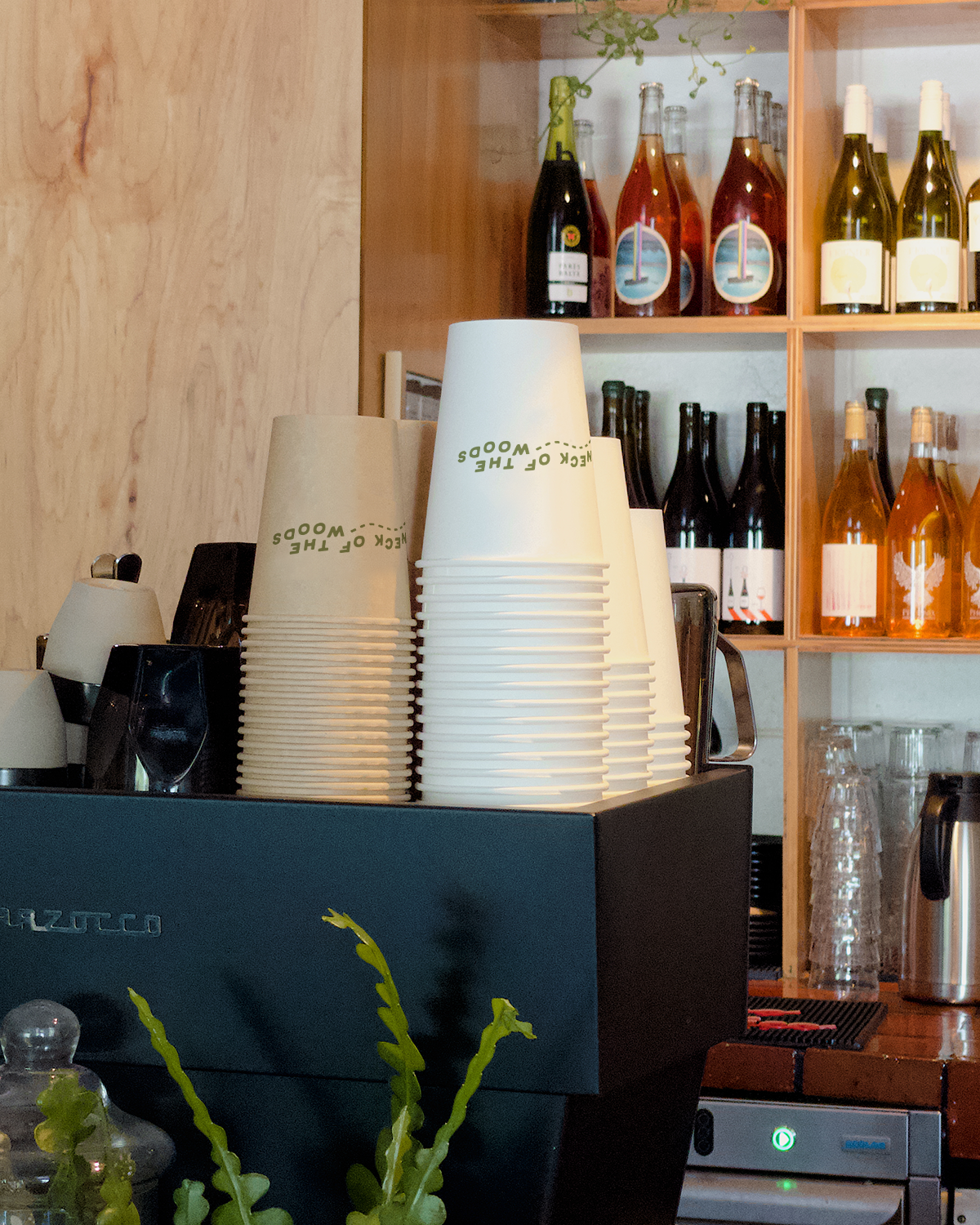 Messaging and Graphic Design for Hospitality Cafe Brand Design, Neck of the Woods, in Austin Texas