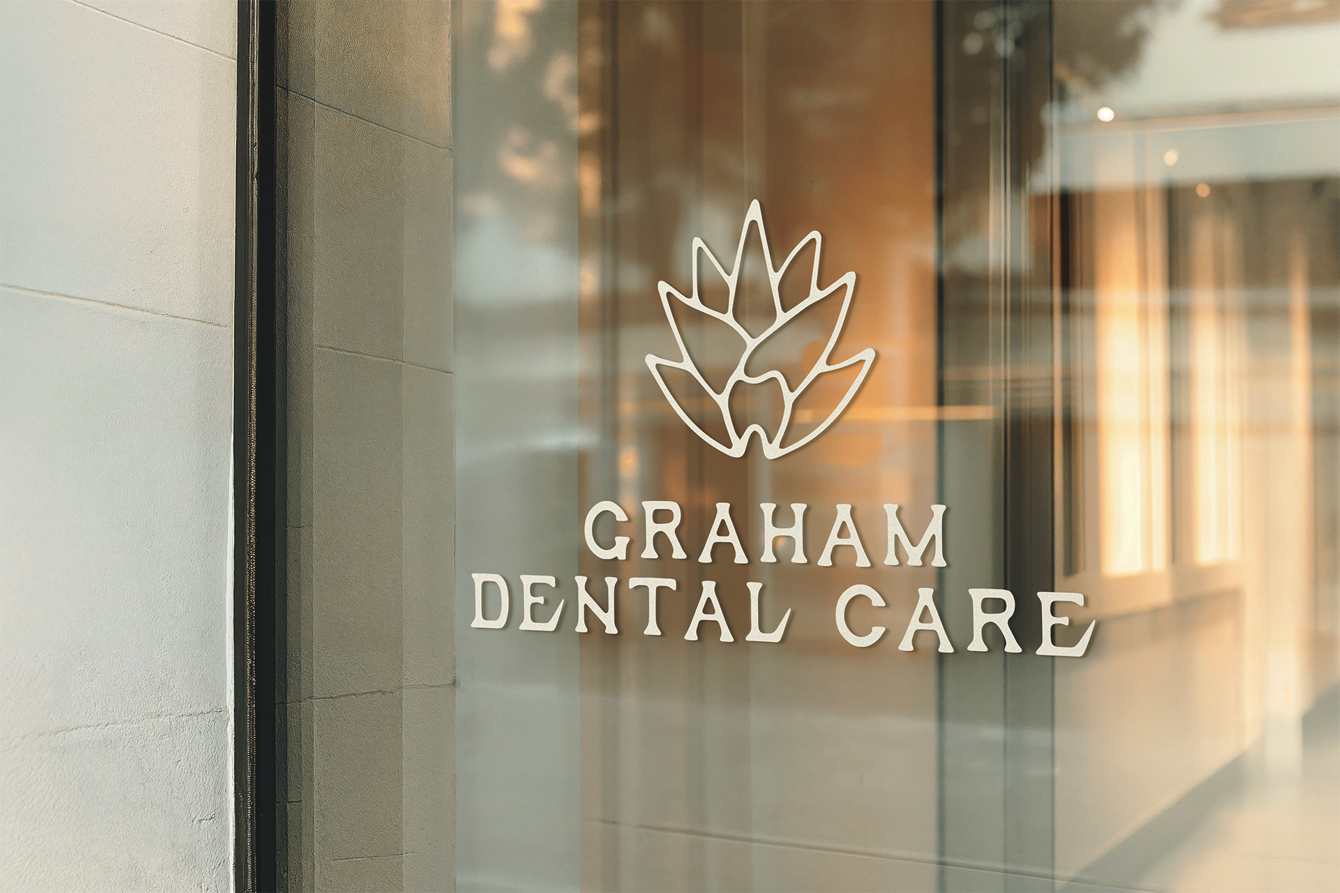 Dentist Office Logo for Graham Dental in Austin Texas Logo Design Custom Professional Branding