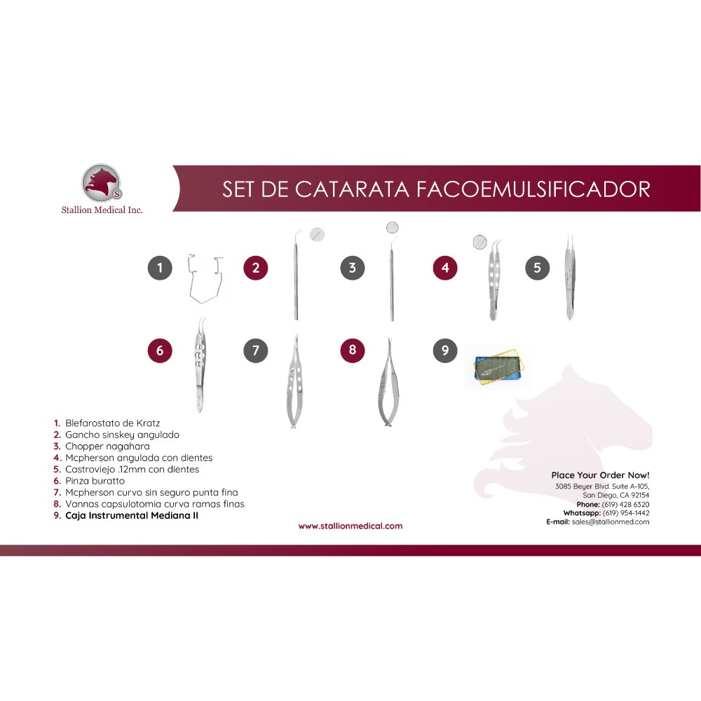 Set de Facoemulsificador