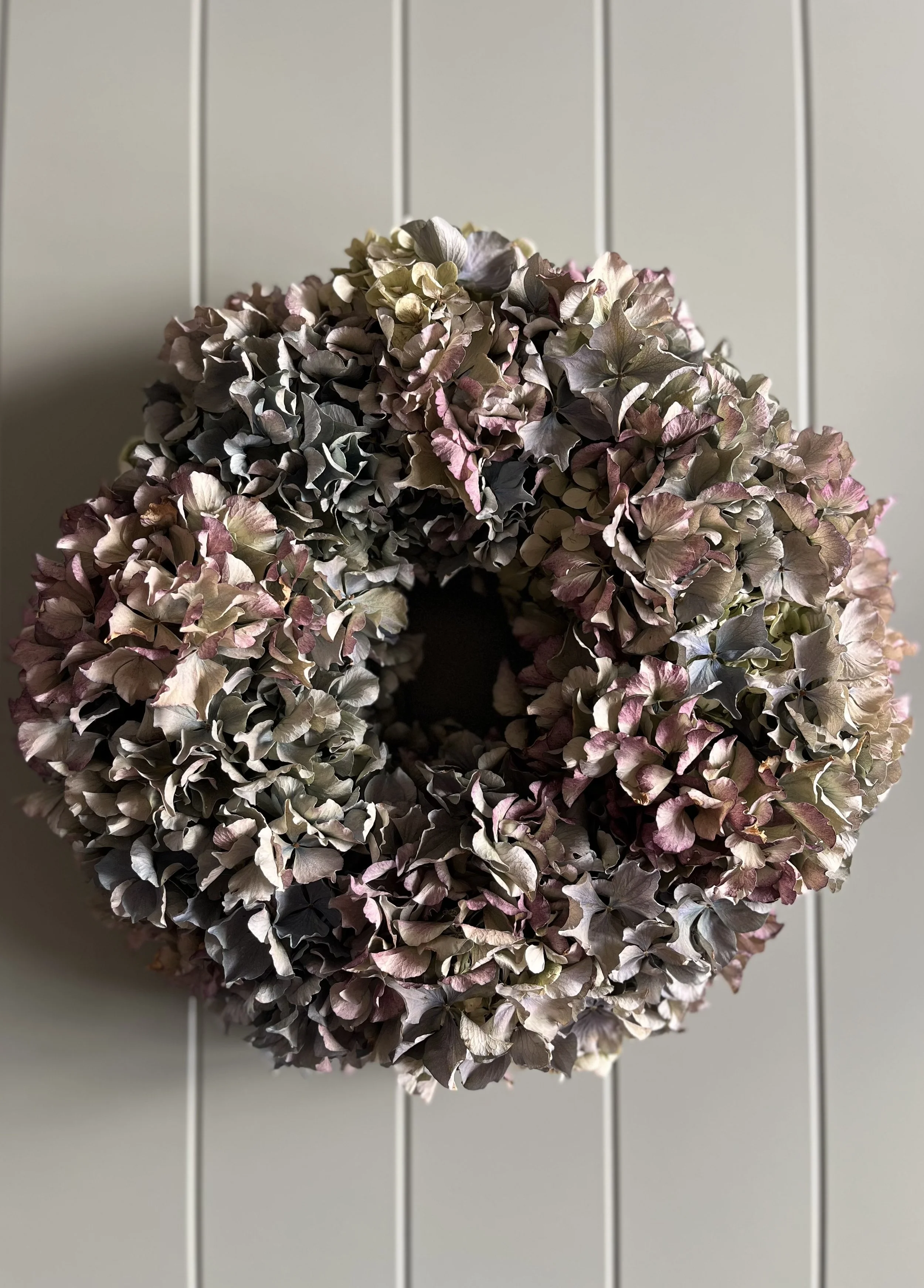 Dried hydrangea Wreath