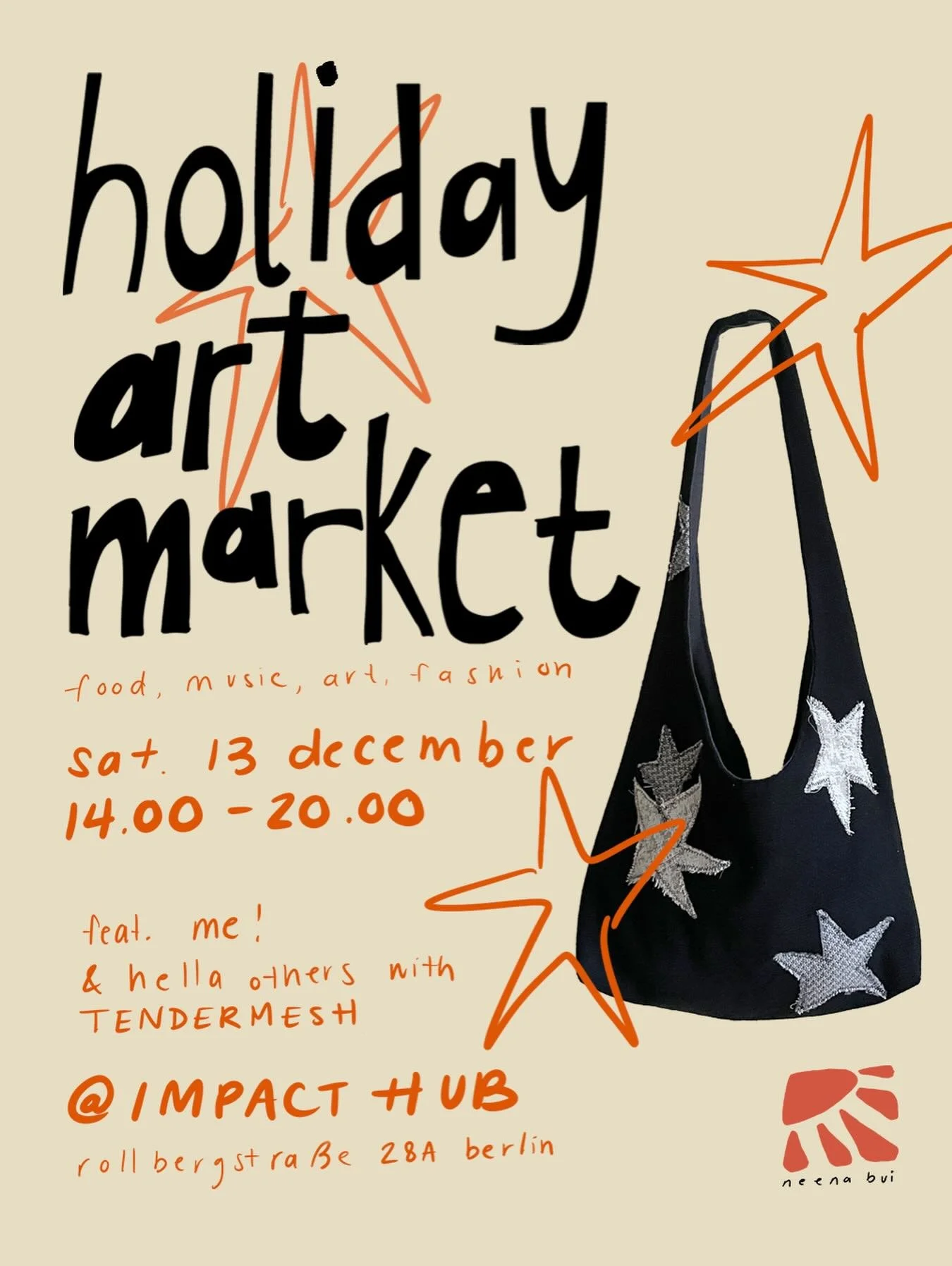 vending another holiday market this saturday with @tendermeshh at @impacthubberlin come thruuuuu<33

ur last chance to shop for a holiday gift w me in person this year (online shop is sold out for now!! but will be back next week with some new goo