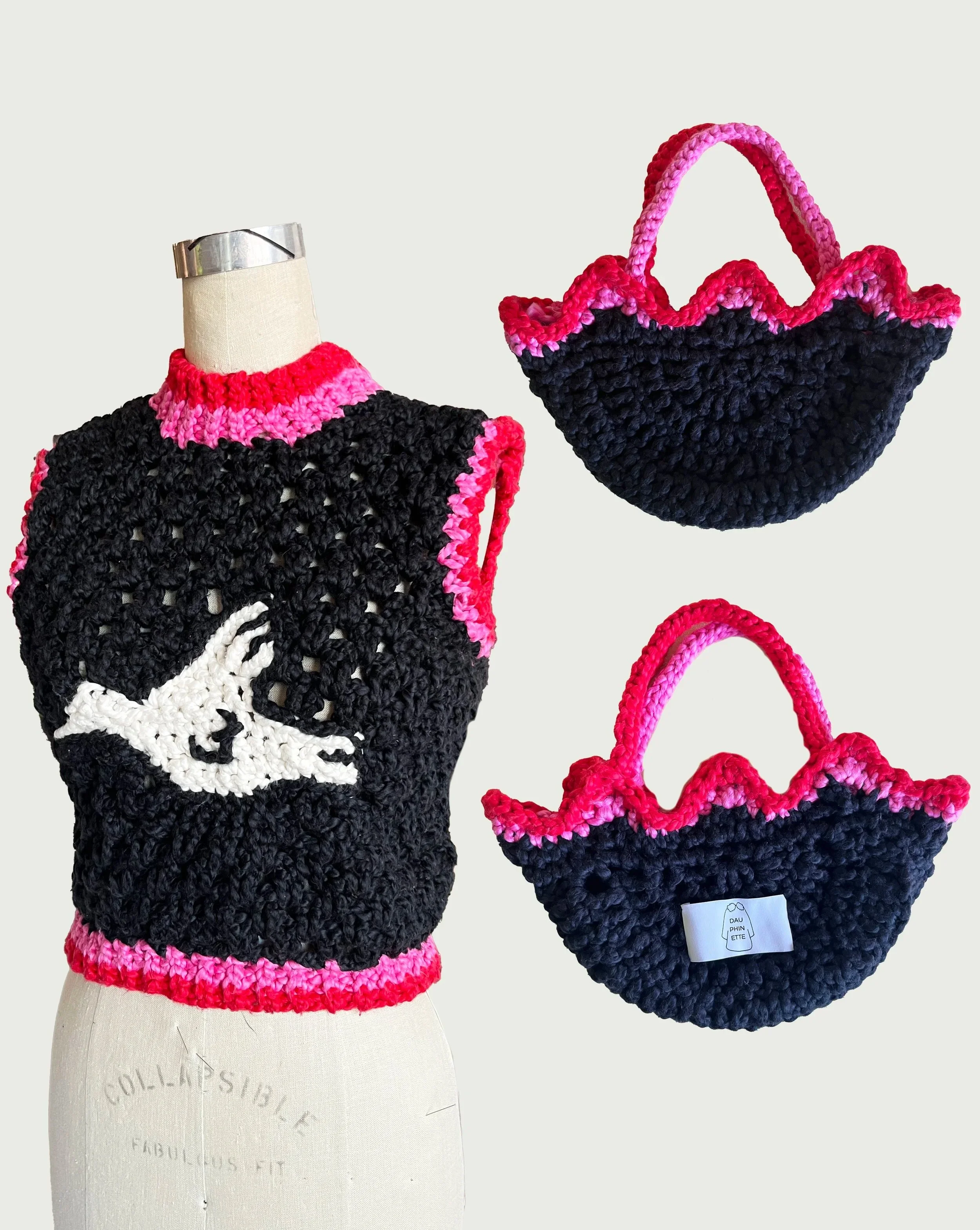 dove vest and lotus bag - Dauphinette R23