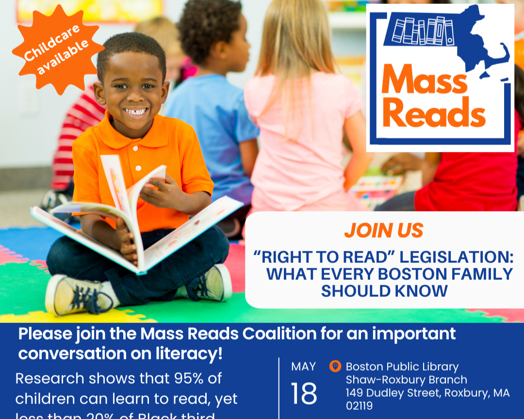 May 18: “Right to Read” Event: What Every Boston Family Should Know