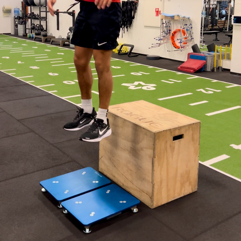 Elite athlete undergoing biomechanical assessment