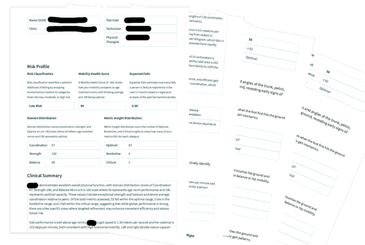 Moviq Health sample report