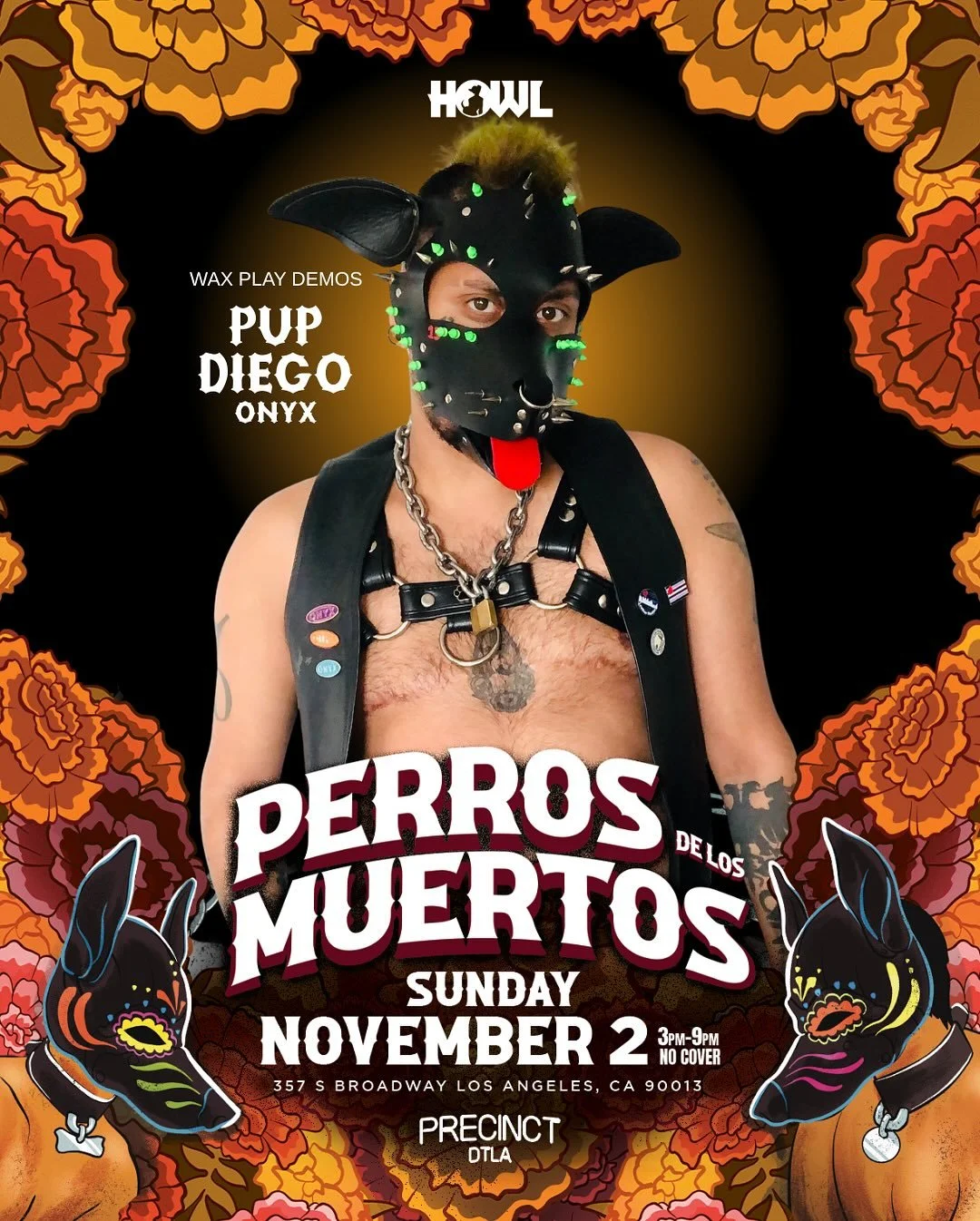 Things are heating up. Light a candle and experience wax play demos by @pup.diego this weekend at HOWL