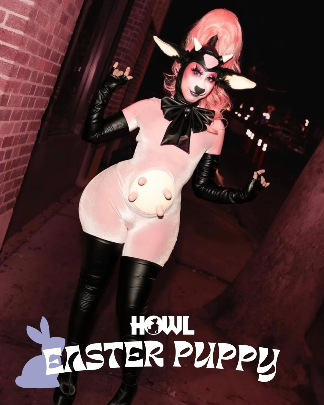 This bunny is a beast @beastlymakeup joining us EASTER SUNDAY at @precinctdtla 

Have you sinned lately? Want to do some more? Come to the Dog Church Sunday April 5th at @precinctdtla for a very special Easter Puppy drag show. Special guest host @kin