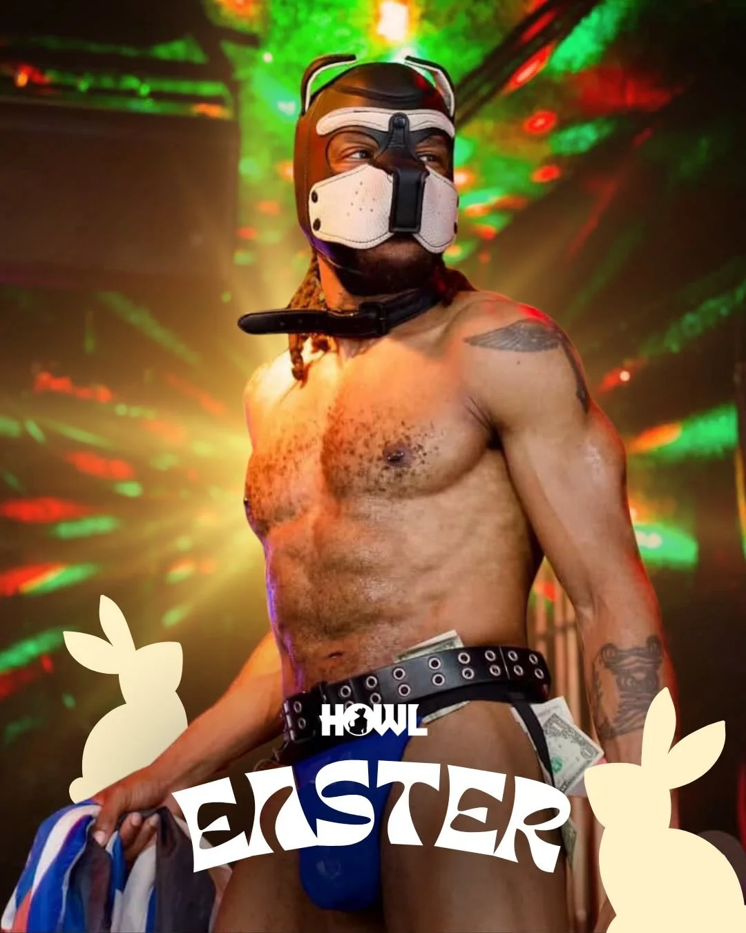 Make a joyful noise for the King of Kingbros - LA Pup 2026 @kingbrothepup 

King will be hosting a very special yoga warmup at 3pm and 4pm in the mosh area of @precinctdtla 
Spots are first come first serve, get here early for a biiiig stretch. 

Get