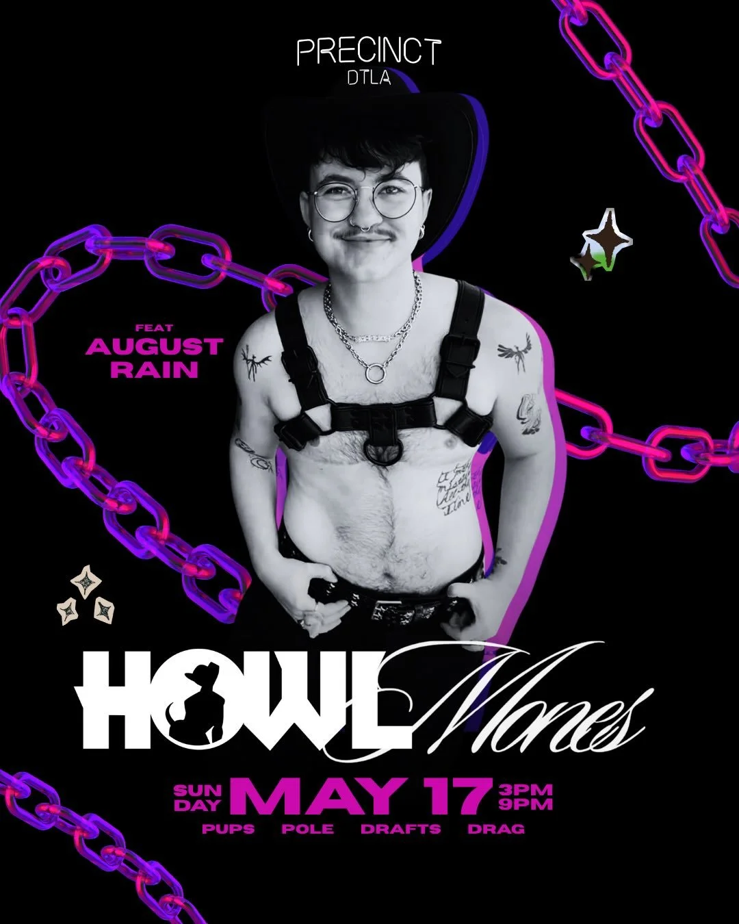 It&rsquo;s getting even hotter here with @augustrainx  shaking it on the gogo box THIS SUNDAY

Come and see @howldtla and @whxremones_la join forces as pups and pole dancing takes center stage. 

SUNDAY MAY 17th at @precinctdlta 3-9pm. No Cover, spec