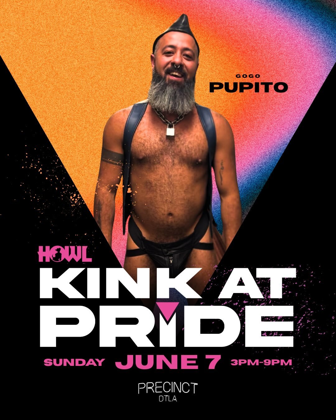 all the way from Palm Springs it&rsquo;s Pupito @mezabear dancing at K!NK AT PRIDE

This Sunday June 7 at @precinctdtla