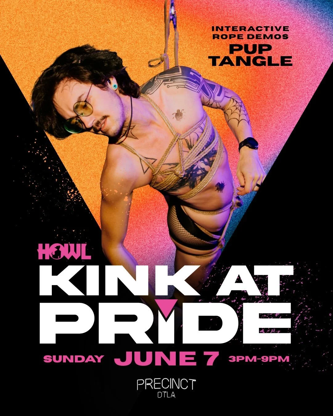 Experience a bond like no other with @tanglebyte this Sunday 

K!NK AT PRIDE comes to @precinctdtla Sunday June 7
3pm-9pm no cover

Fest. interactive BDSM demos, k!nky gogos, gear swap, and back to back DJ sets by @catscratchpuppy and @theonlysuccubu
