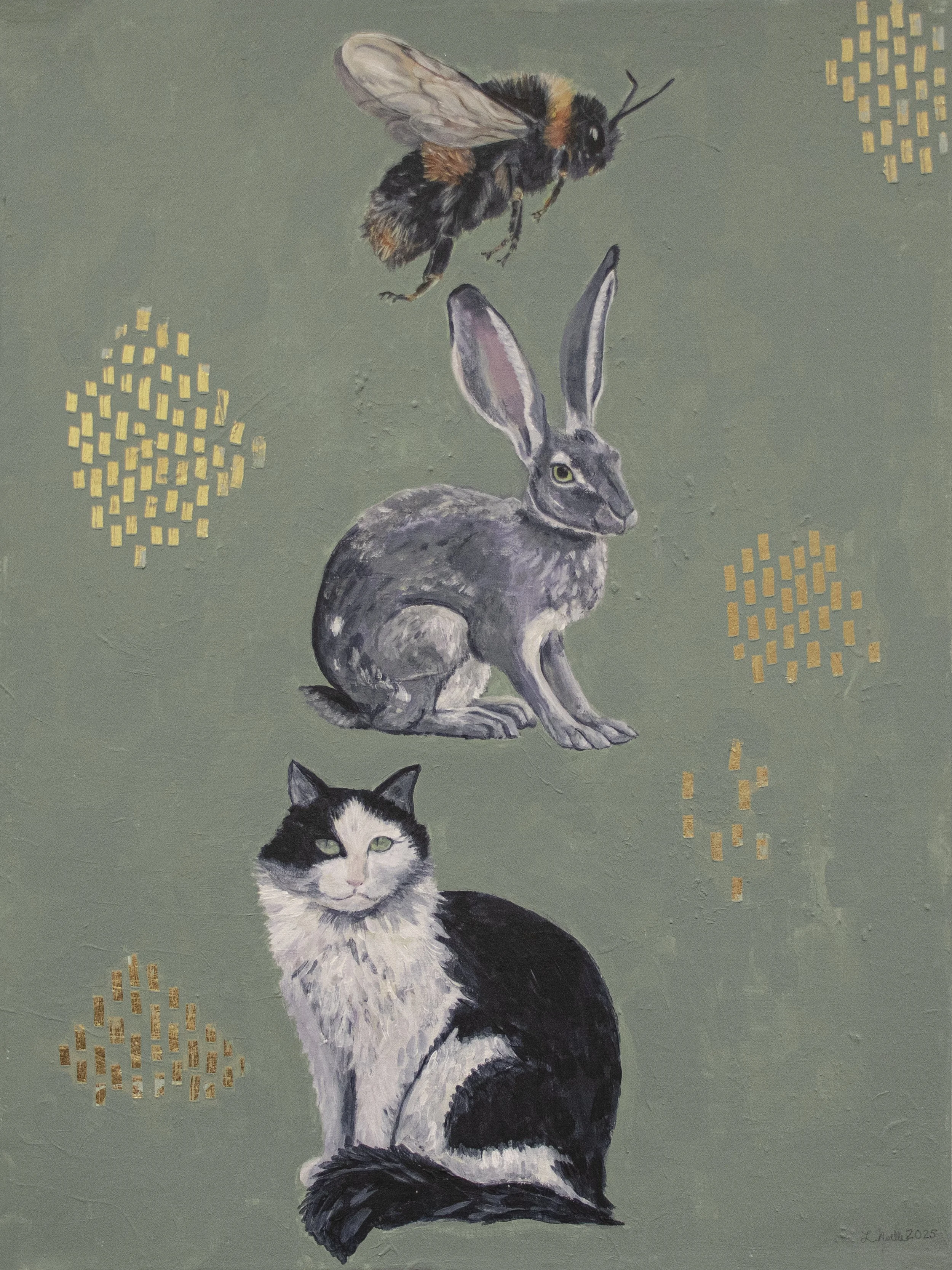 Bee Hare Meow in Green
