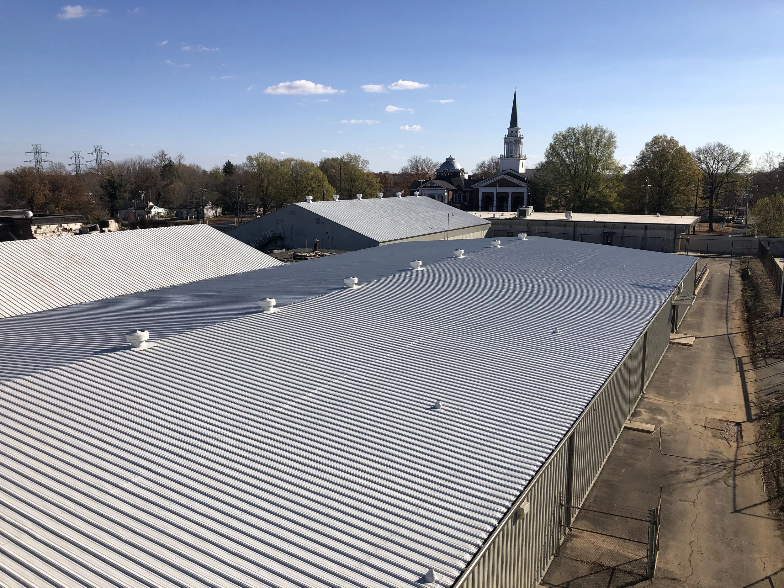 Metal Industrial Roof Renovation, Waughtown NC