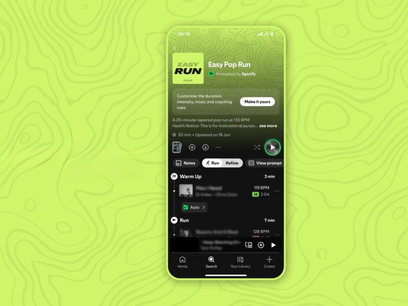 Spotify Running Mode