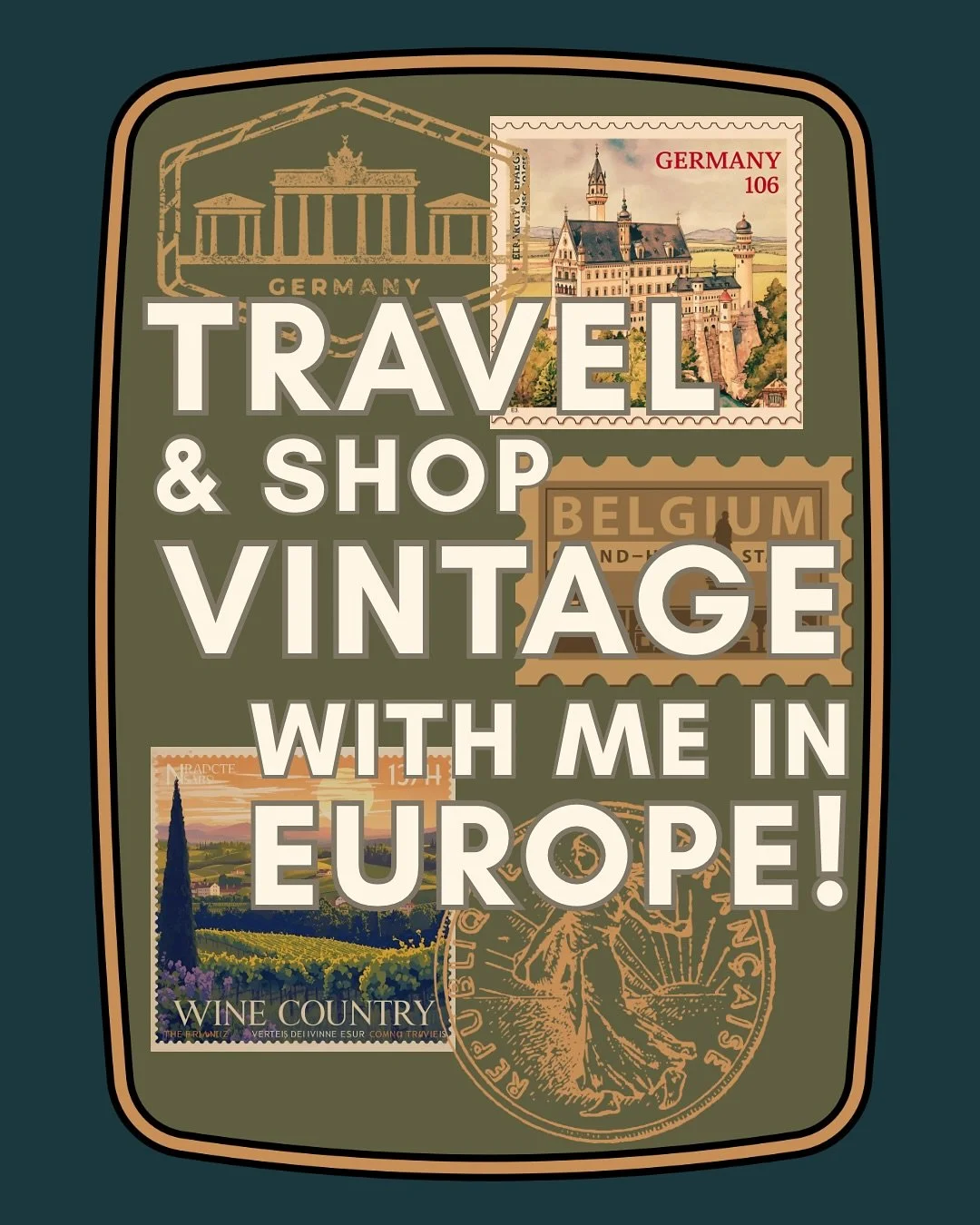 Good morning from Europe! (and goodnight in the US!) It&rsquo;s already happening! Yesterday we landed in Germany, drove over to Belgium and today we&rsquo;re exploring our first flea market in Ghent! Tomorrow is Bruges for a big antiques market this