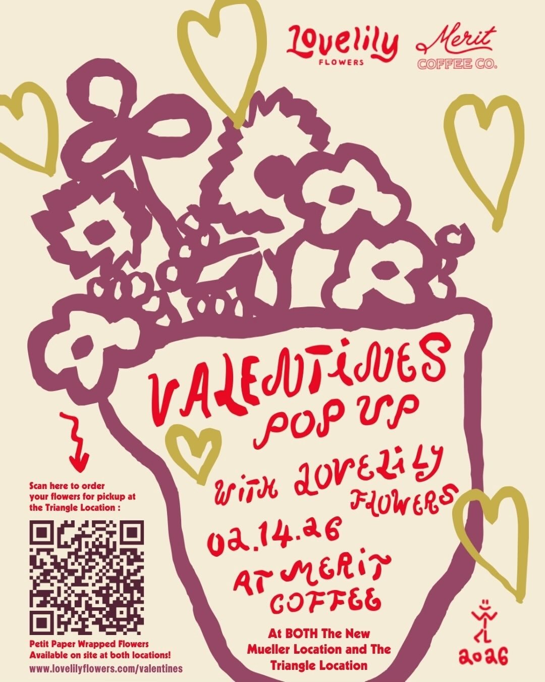 We&rsquo;re so excited to partner with @meritcoffee again this year for Valentine&rsquo;s Day! This year we will be at TWO Austin locations, The Triangle and Mueller! 

Here&rsquo;s how to get your flowers: 

1.) click the link to pre-order and reser