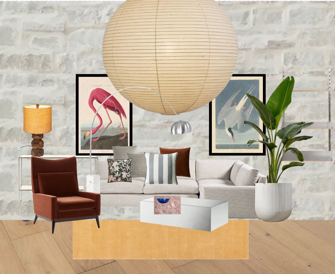 interior design living room mock up for house in columbus ohio