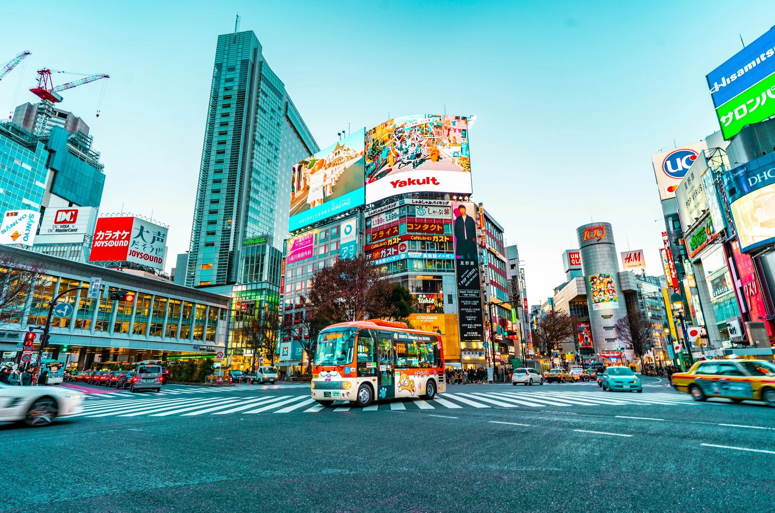An image of a street in Shinjuku in Tokyo.