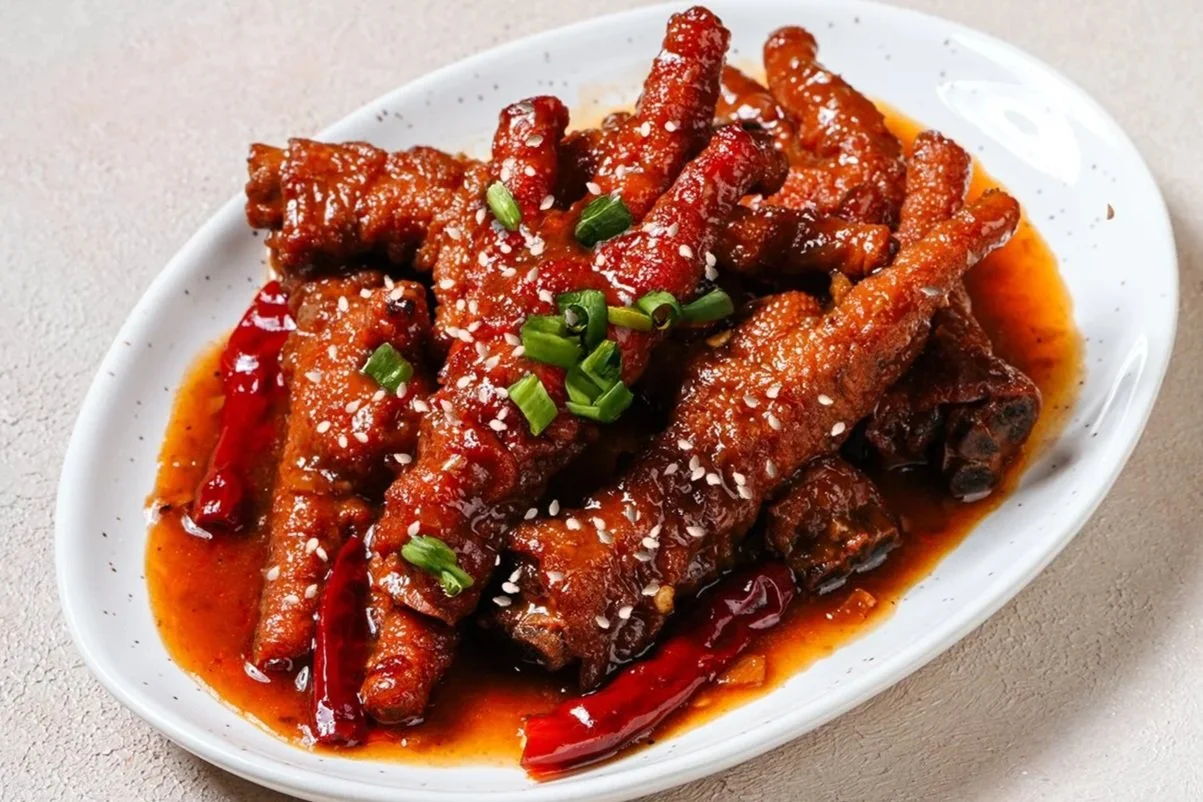 Soy-Braised Chicken Feet with Ginger and Chili