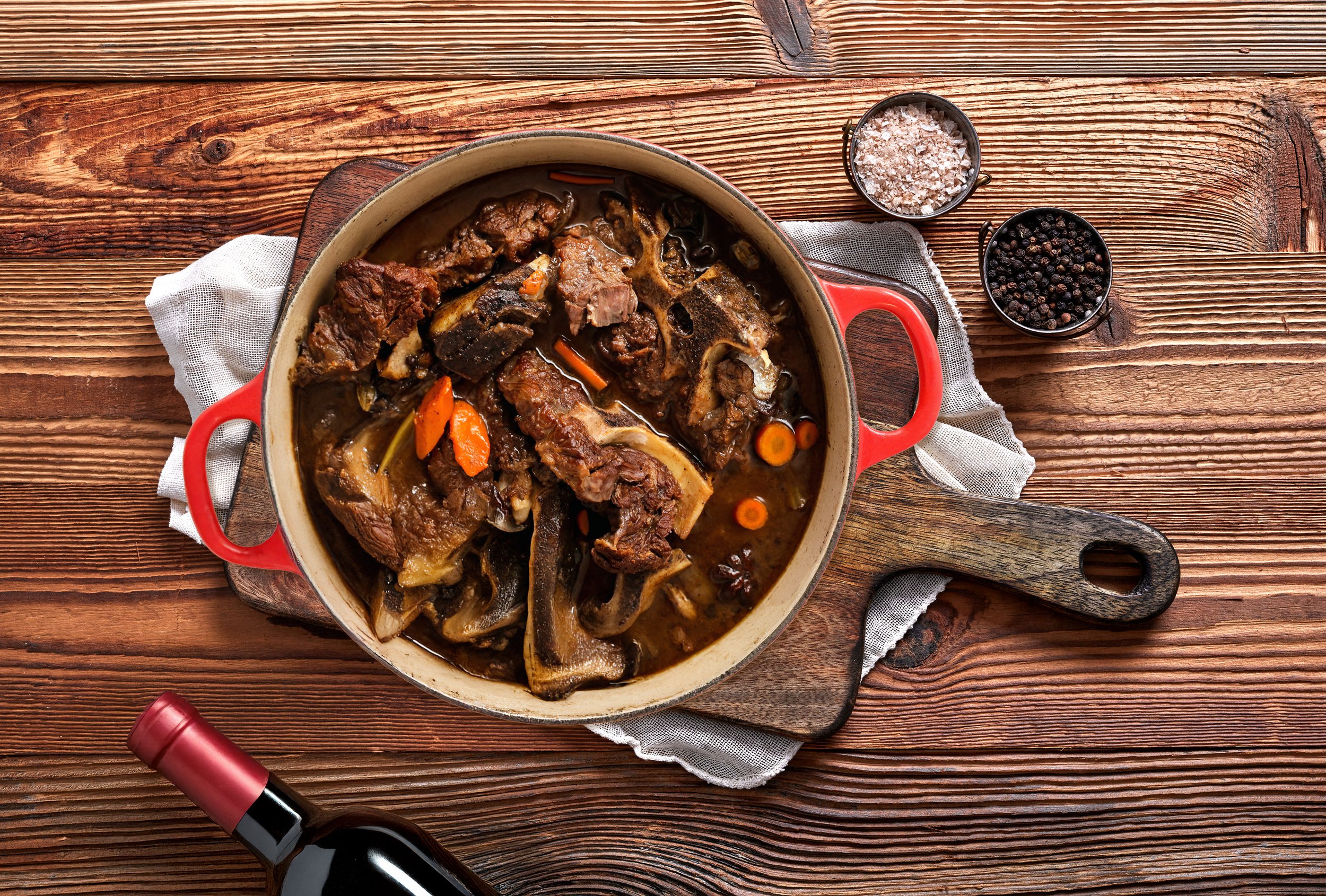 Red Wine Braised Beef Neck Bones