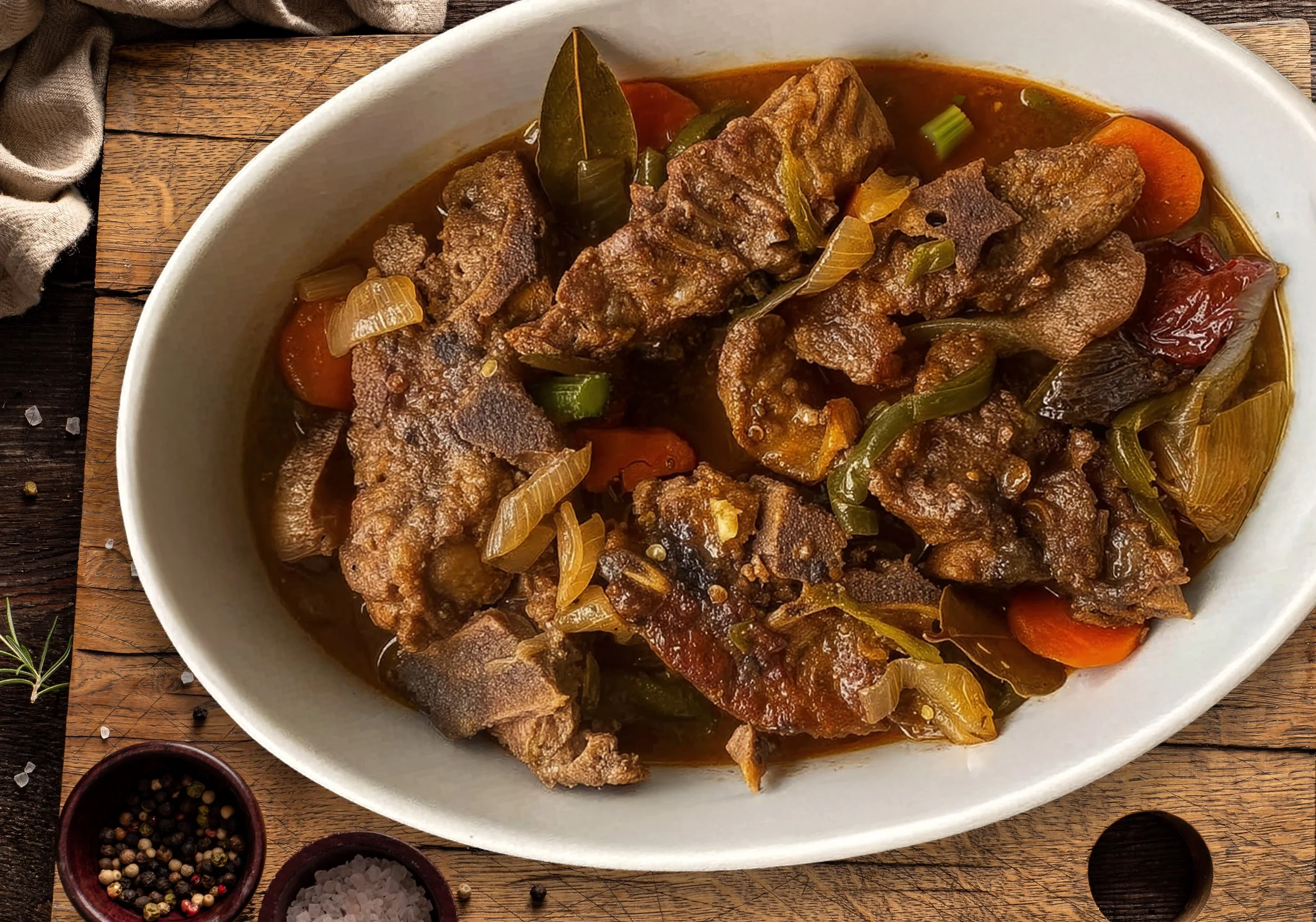 Spicy Southern Style Braised Pork Neckbones