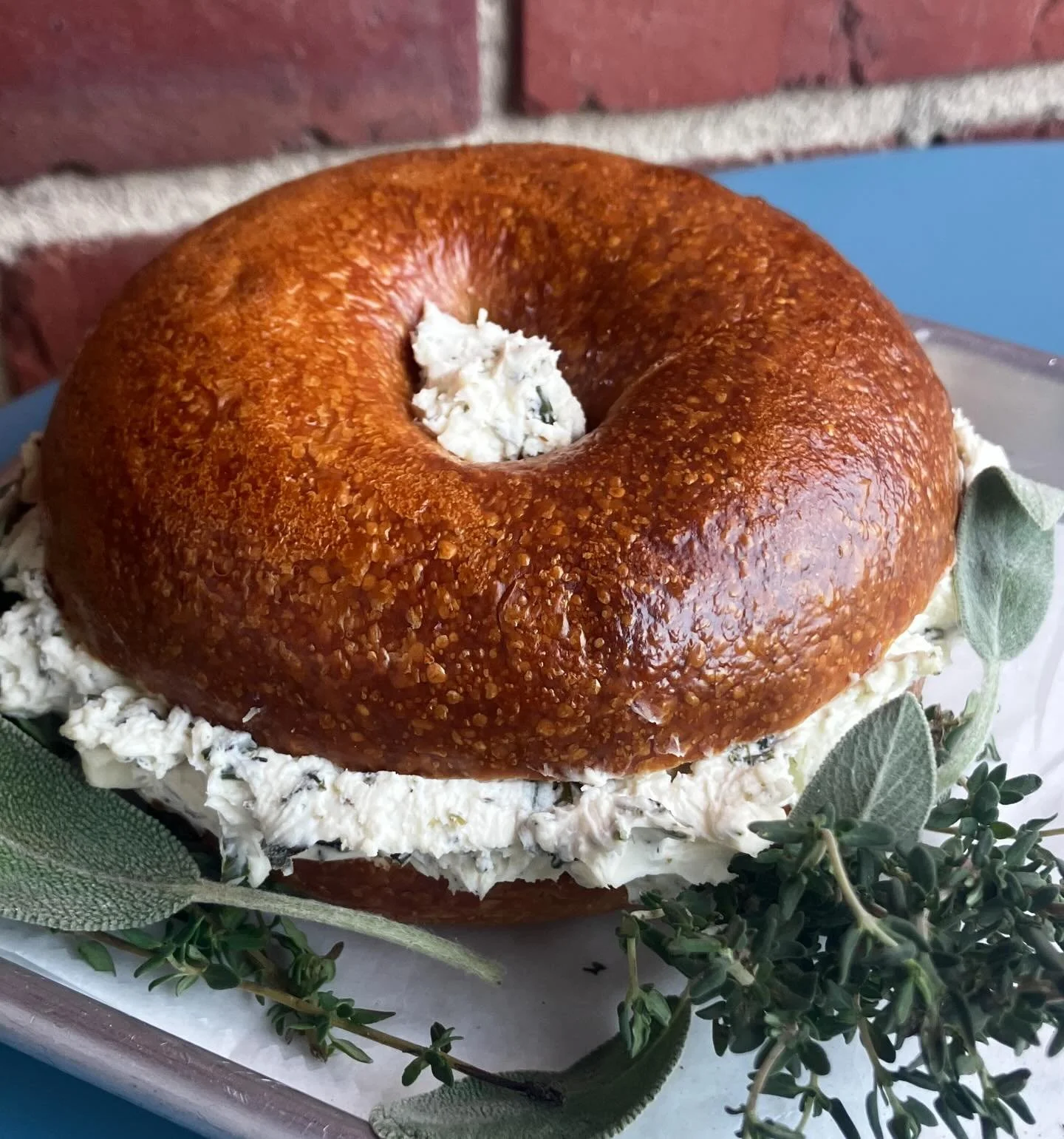 It&rsquo;s our last weekend for the Garlic Herb Cream Cheese.  Fresh roasted herbs and garlic, it&rsquo;s a stunner on every sando we make. 

Don&rsquo;t fret though, coming up next is our Smoky Chipotle! 🌶️