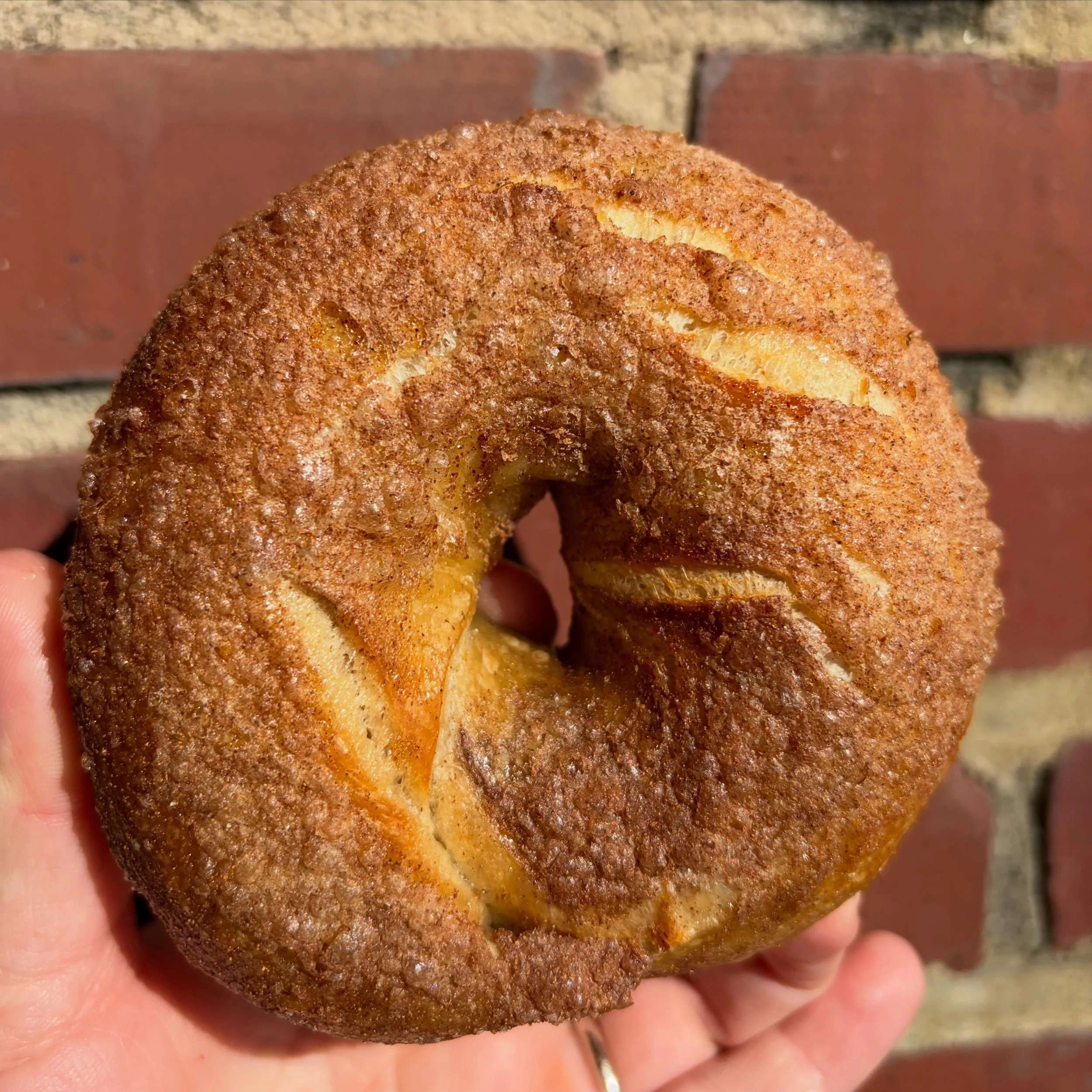 Happy because it&rsquo;s Friday and that means the specialty bagel of the day is cinnamon sugar 😊

Every Friday, but only Friday!