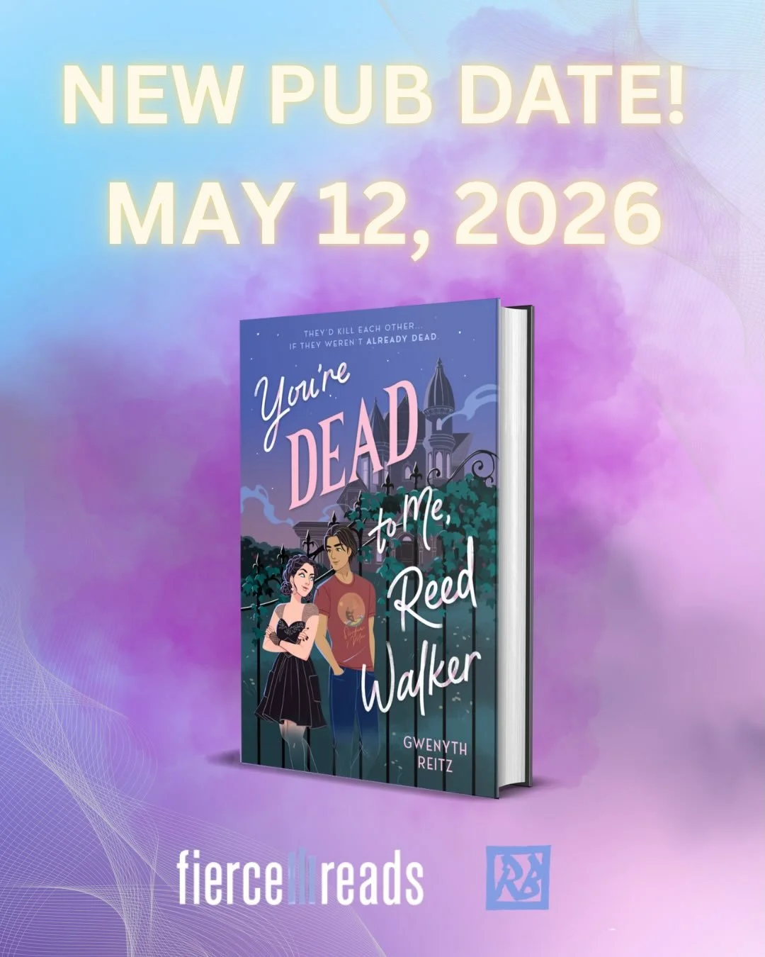 ✨✨ New pub date! Who dis? ✨✨

We&rsquo;ve pushed my pub date forward a smidge to May 12th, 2026!!! Mark those calendars. 👻🖤👻

YOU&rsquo;RE DEAD TO ME, REED WALKER is an unconventional ghost story that answers the question: Can there be love after 