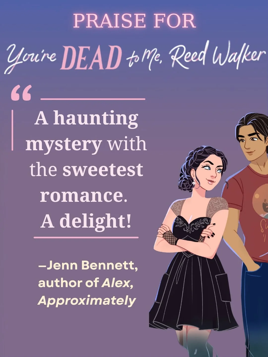 ✨NEW BLURB REVEAL✨

Anyone who knows me knows how much I adore Jenn Bennett&rsquo;s books. I won&rsquo;t shut up about them. I gift them to friends. I have dog-eared copies I&rsquo;ve read countless times. I love how authentic the relationships feel 