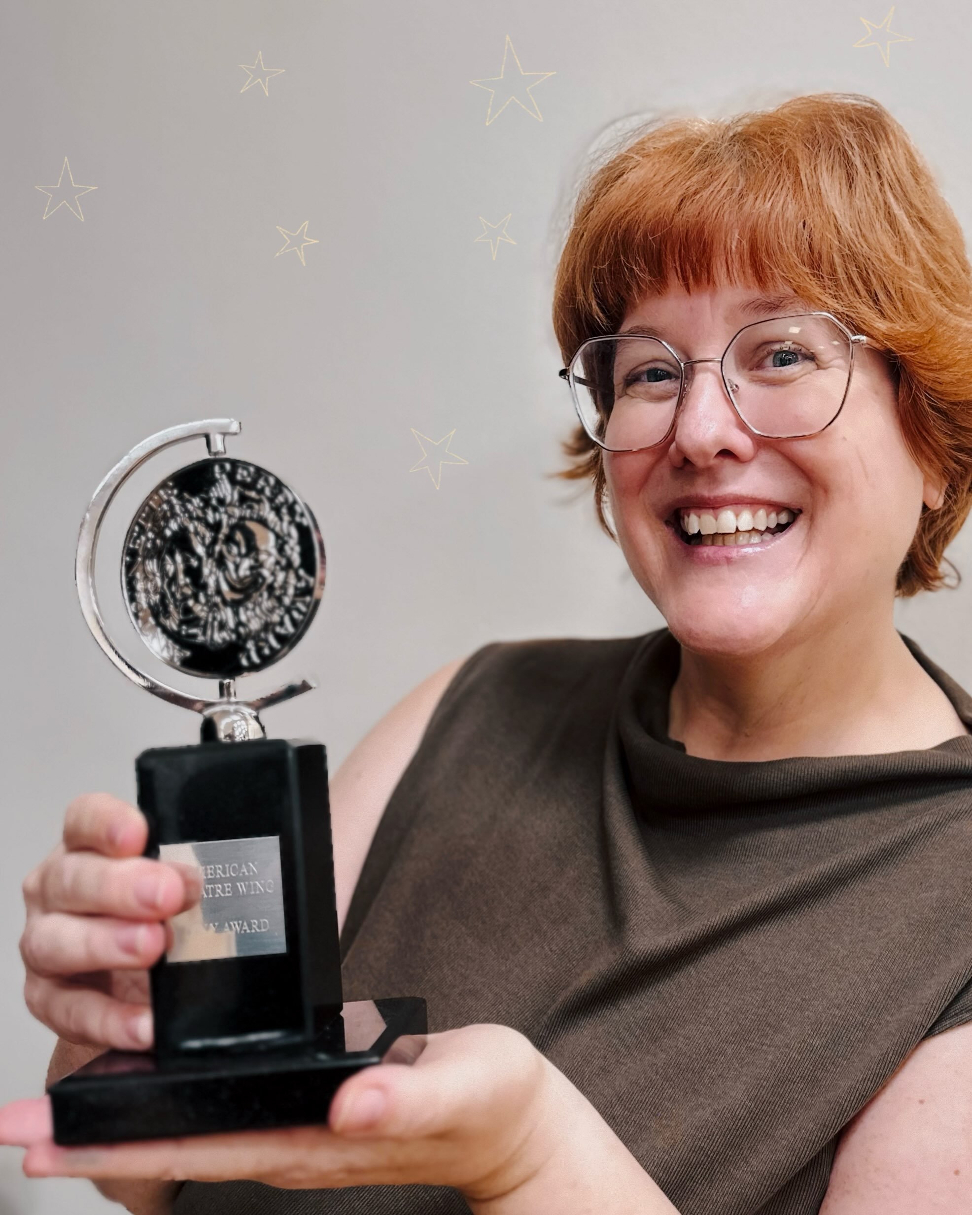 We interrupt our regularly scheduled posting for a major theater-geek moment! 🏆🎭

Yesterday our amazing supervisors brought by the actual Tony Award for Lincoln Center Theater&rsquo;s revival of Ragtime for each of us to hold and take photos with. 