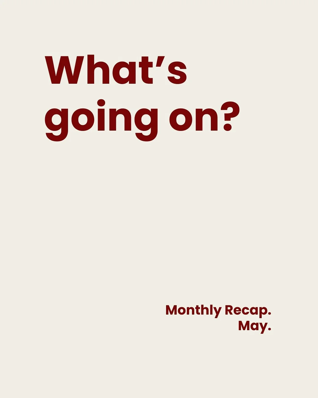 Monthly Recap Mayyy🙌🏼

1. BTS content shootssss
2. Check out our amazing stickers💁🏻&zwj;♀️
3. Meetingss👩🏼&zwj;💻
4. &amp; 5. Delish lunch👩🏻&zwj;🍳
6. On the wayy!🚗
7. Got our first UN-SCRPTD communication chair🪑
8. Working on our site
9. Am